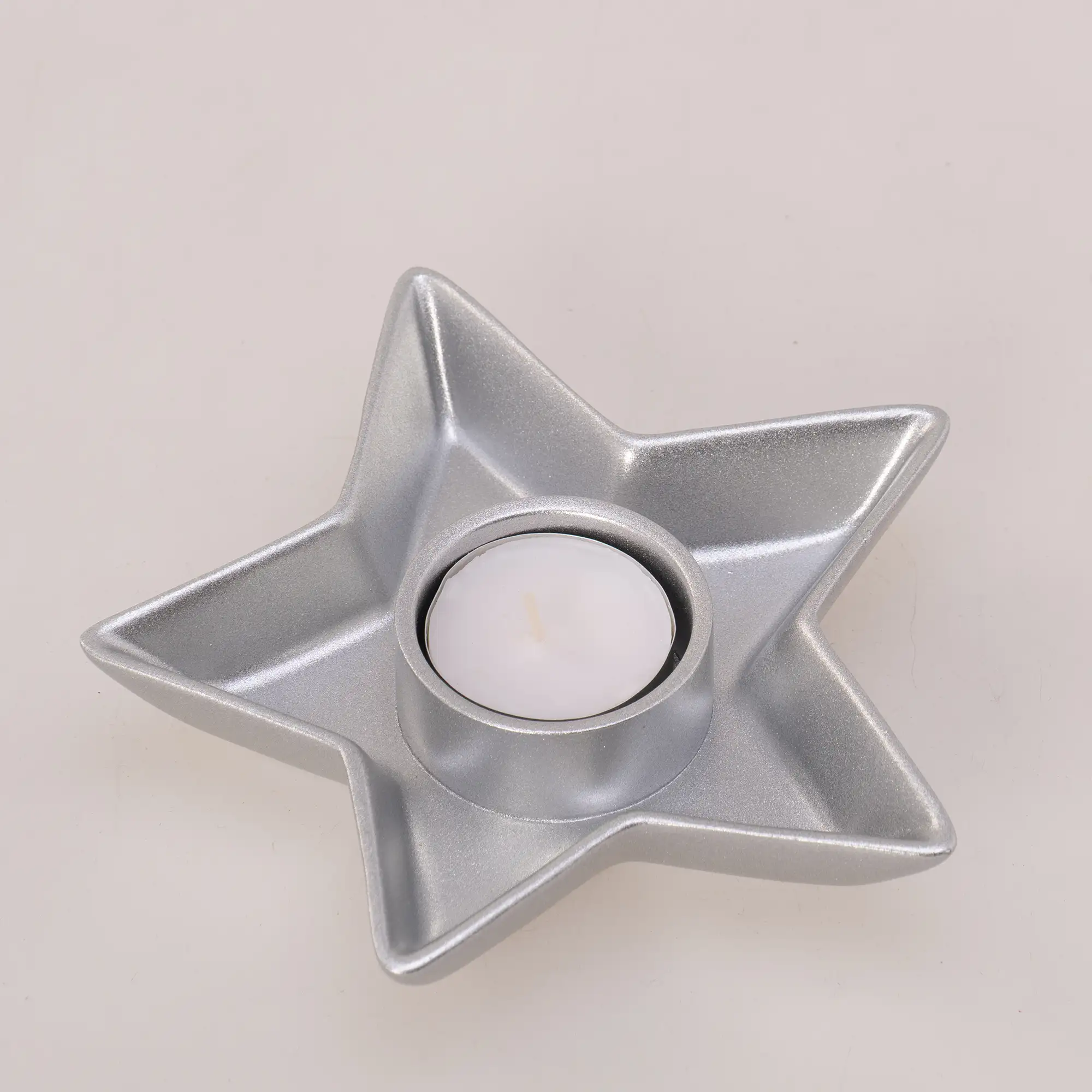 Evora Tealight Mumluk Gümüş