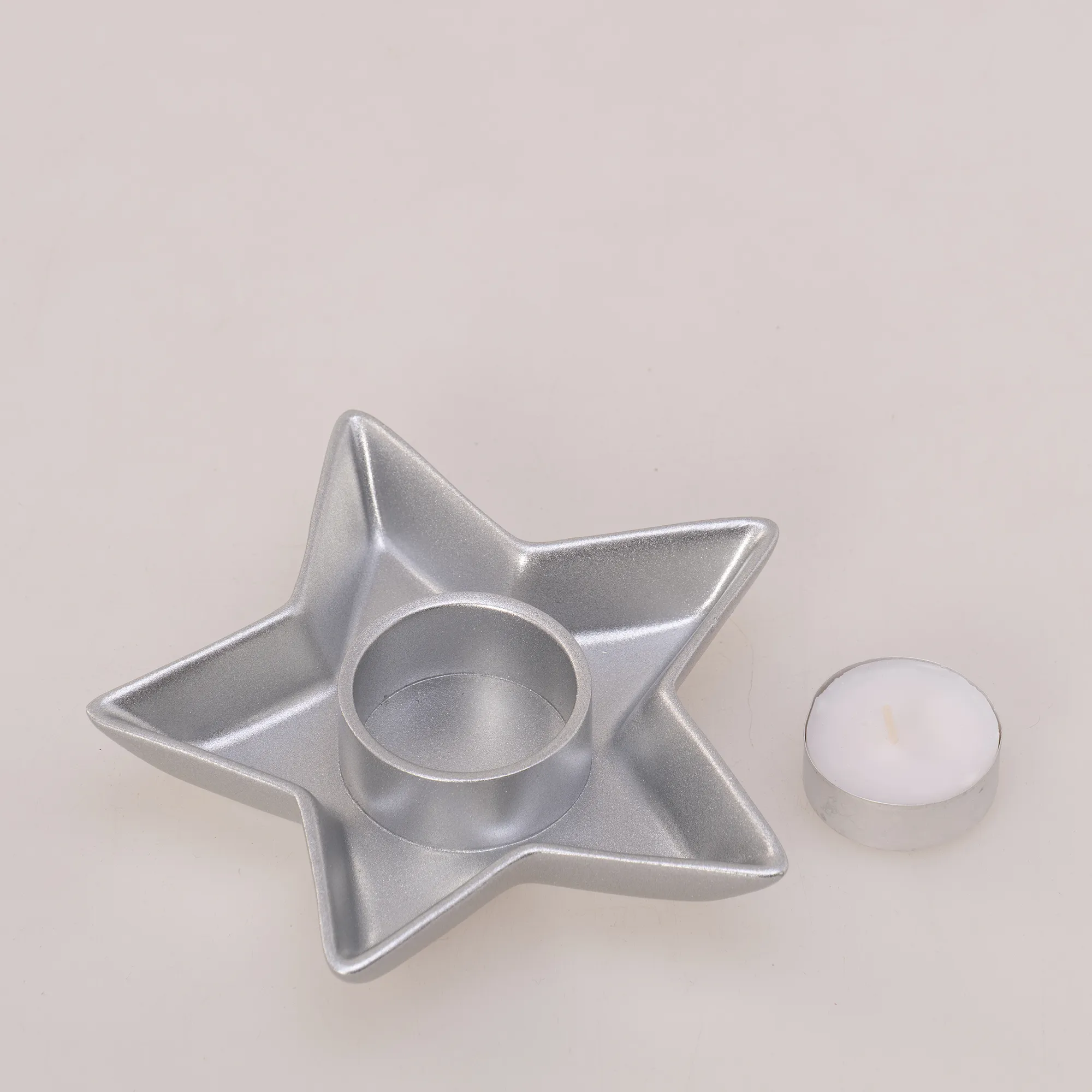 Evora Tealight Mumluk Gümüş