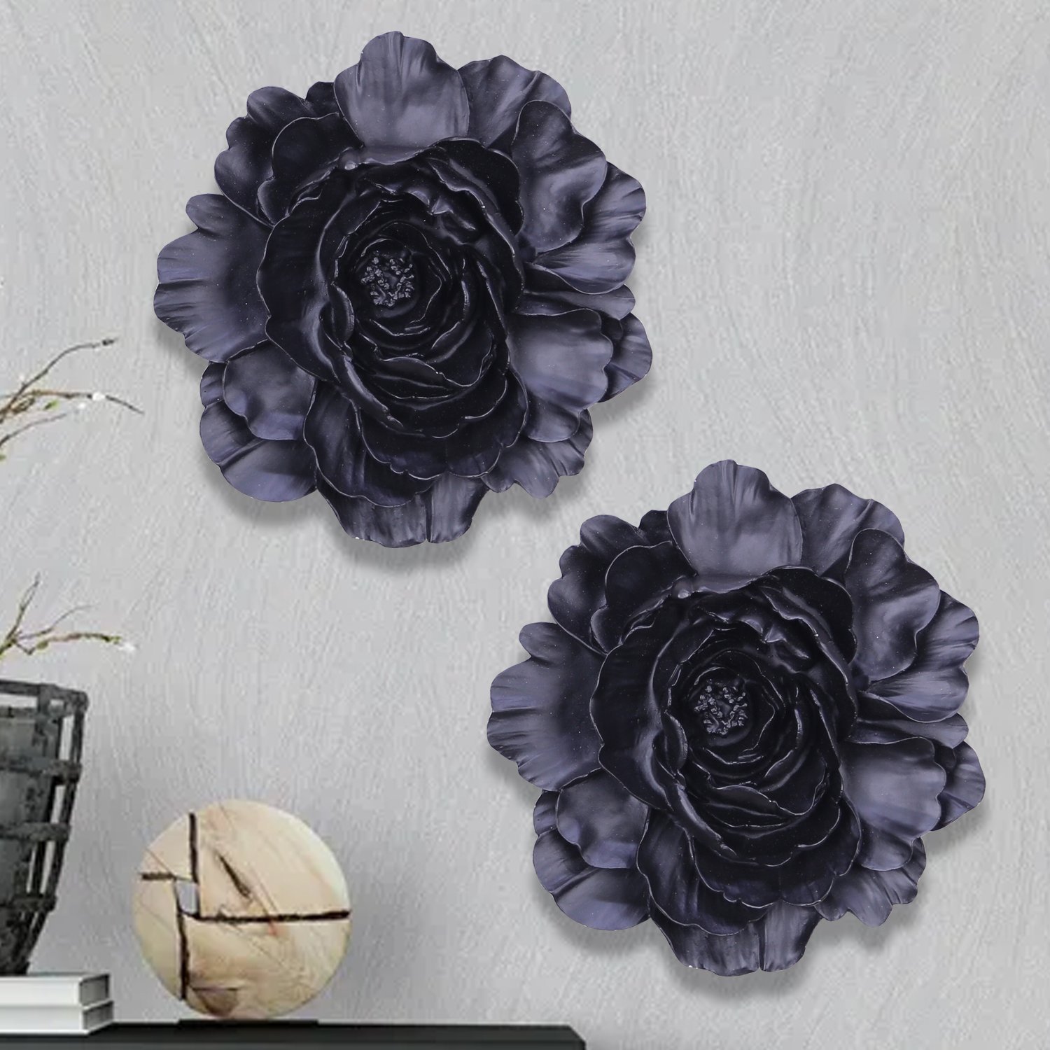 Lotus Dekoratif Çiçek Siyah