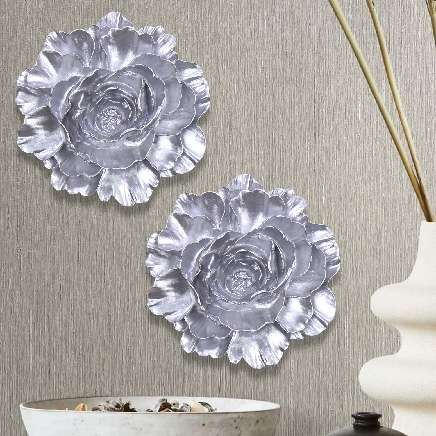 Lotus flower decorative silver Selim