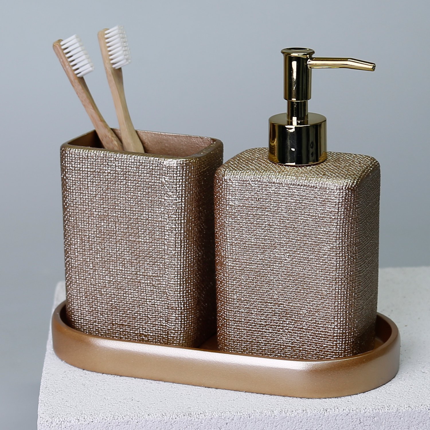 Linen Banyo Seti Vizon