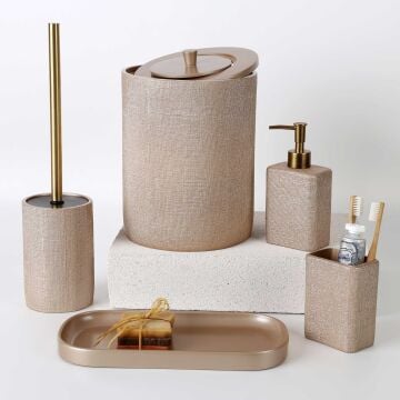 Linen Banyo Seti Vizon