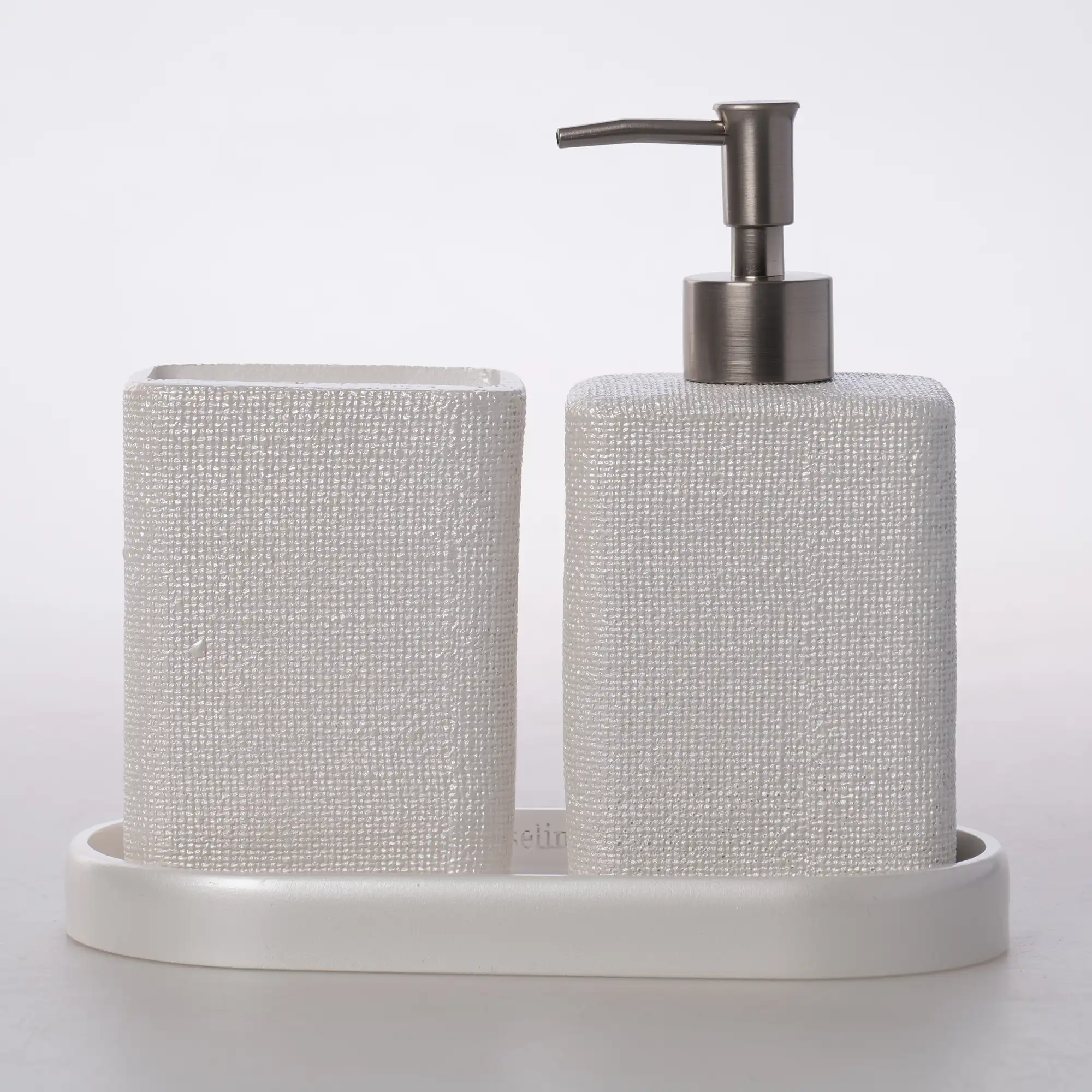 Linen Banyo Seti İnci