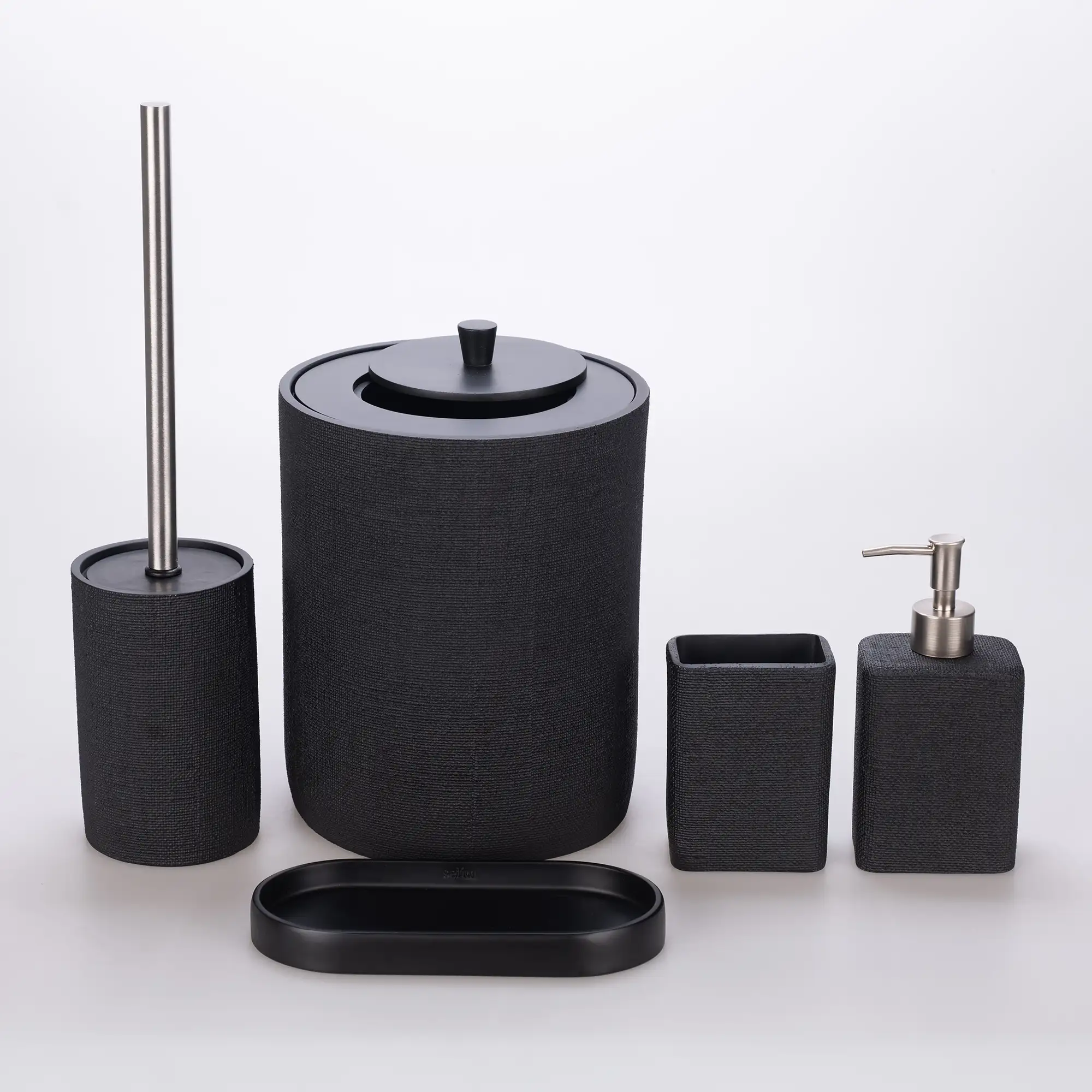 Linen Banyo Seti Siyah