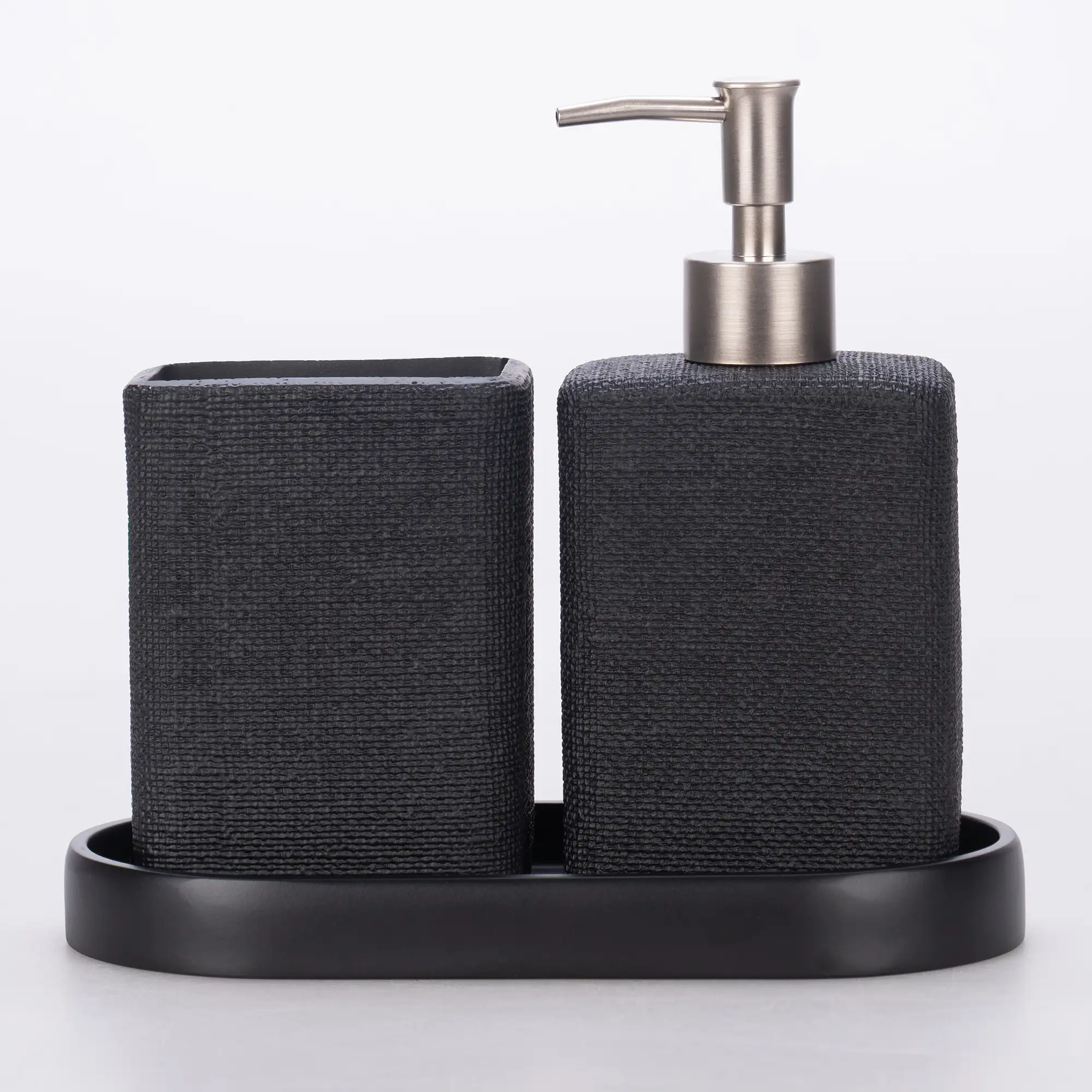 Linen Banyo Seti Siyah