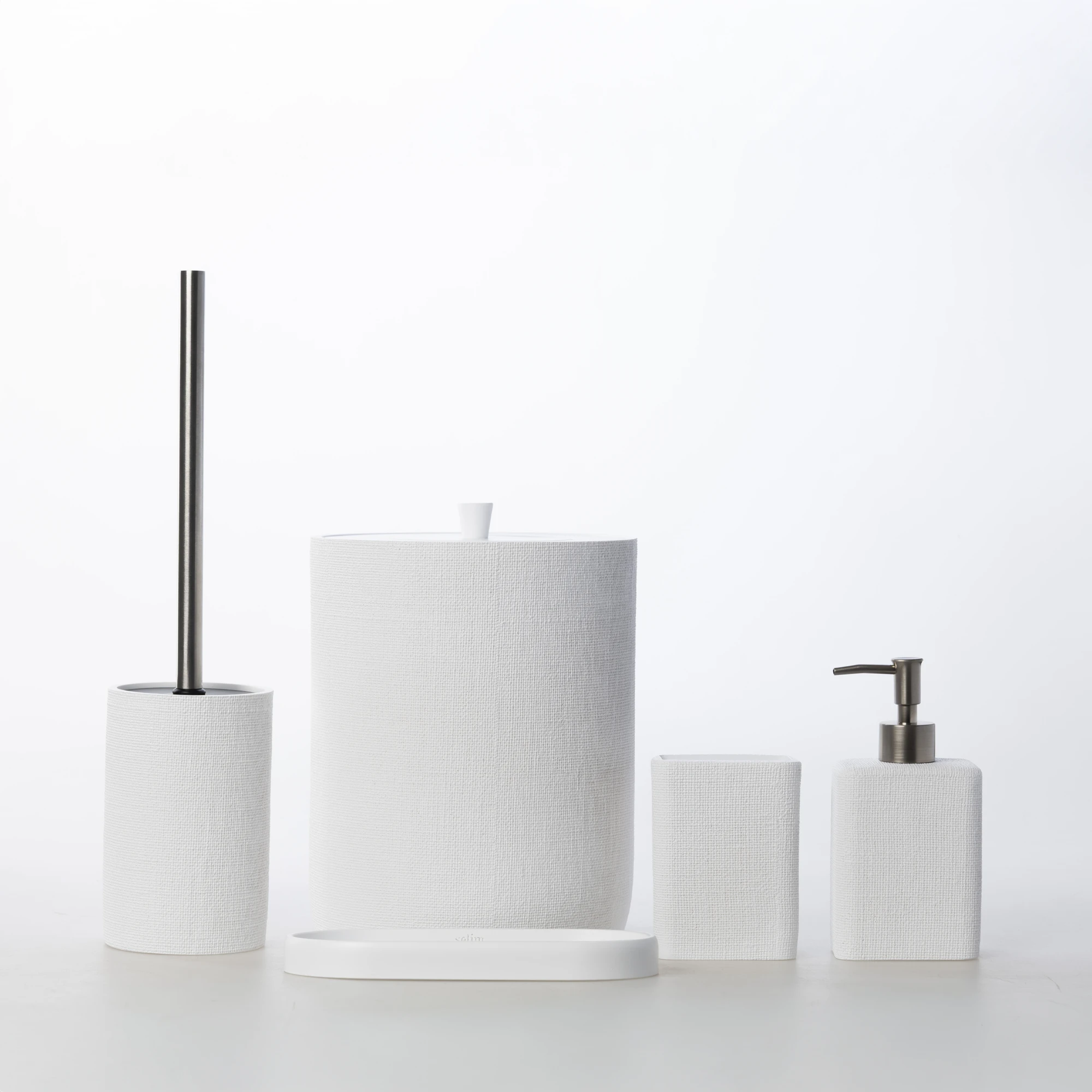 Linen Banyo Seti Beyaz