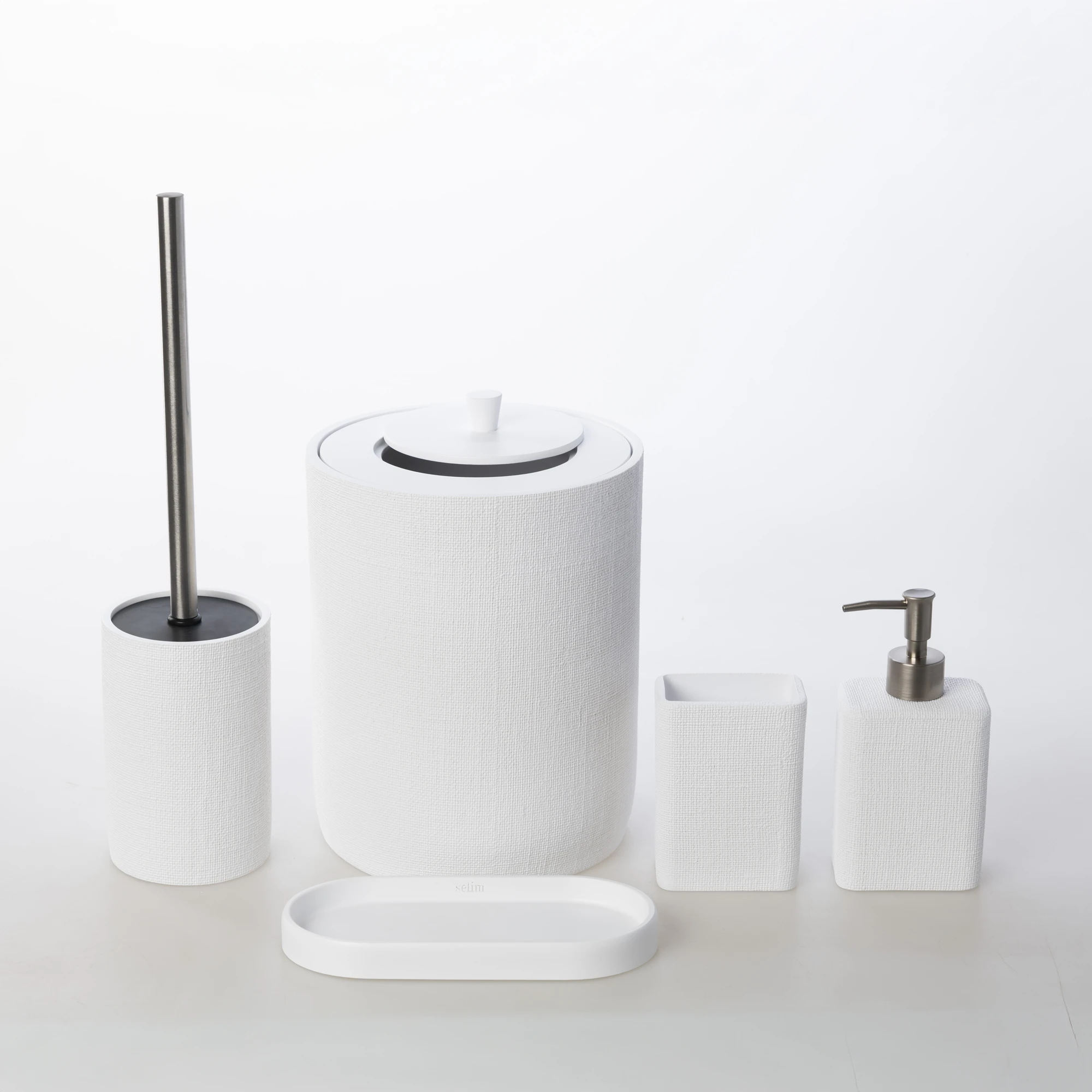 Linen Banyo Seti Beyaz