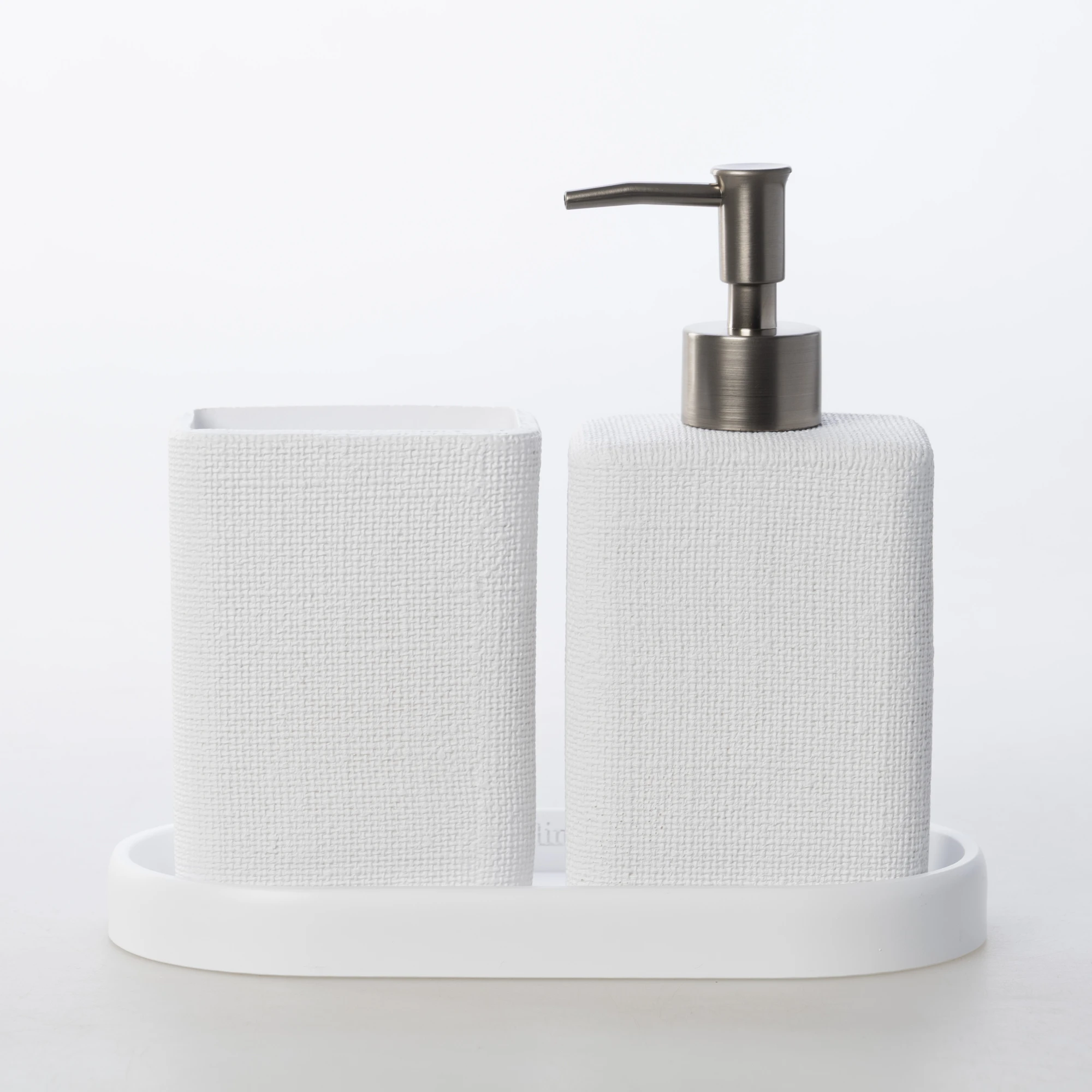 Linen Banyo Seti Beyaz