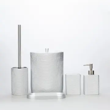 Linen Banyo Seti Gümüş