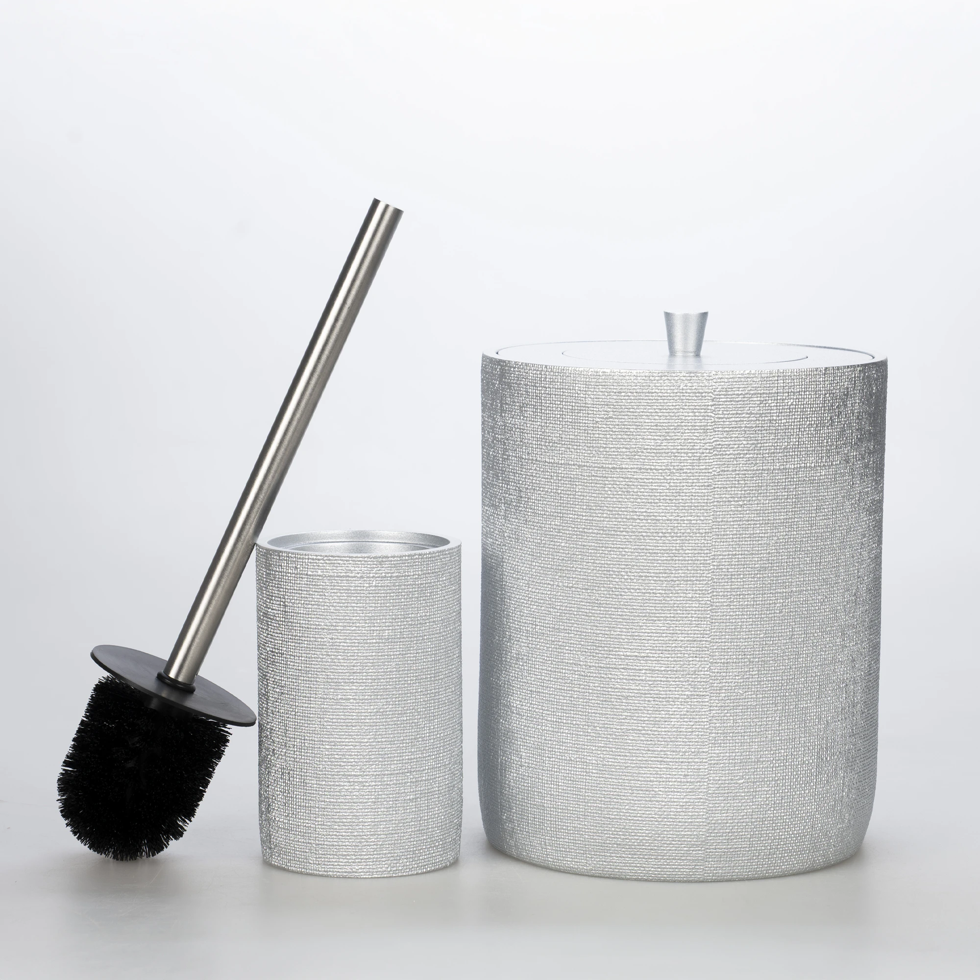 Linen Banyo Seti Gümüş