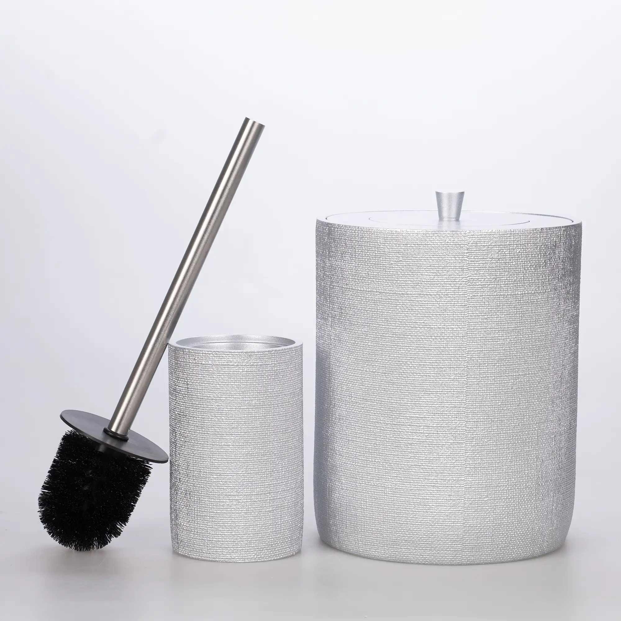 Linen Banyo Seti Gümüş