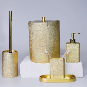 Linen Banyo Seti Altın