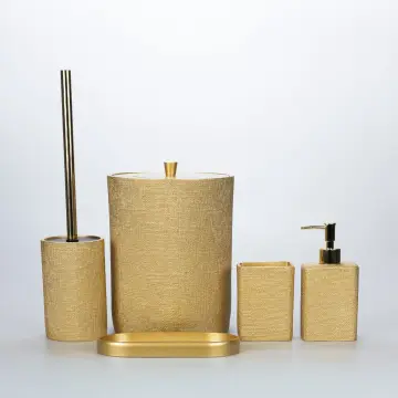 Linen Banyo Seti Altın