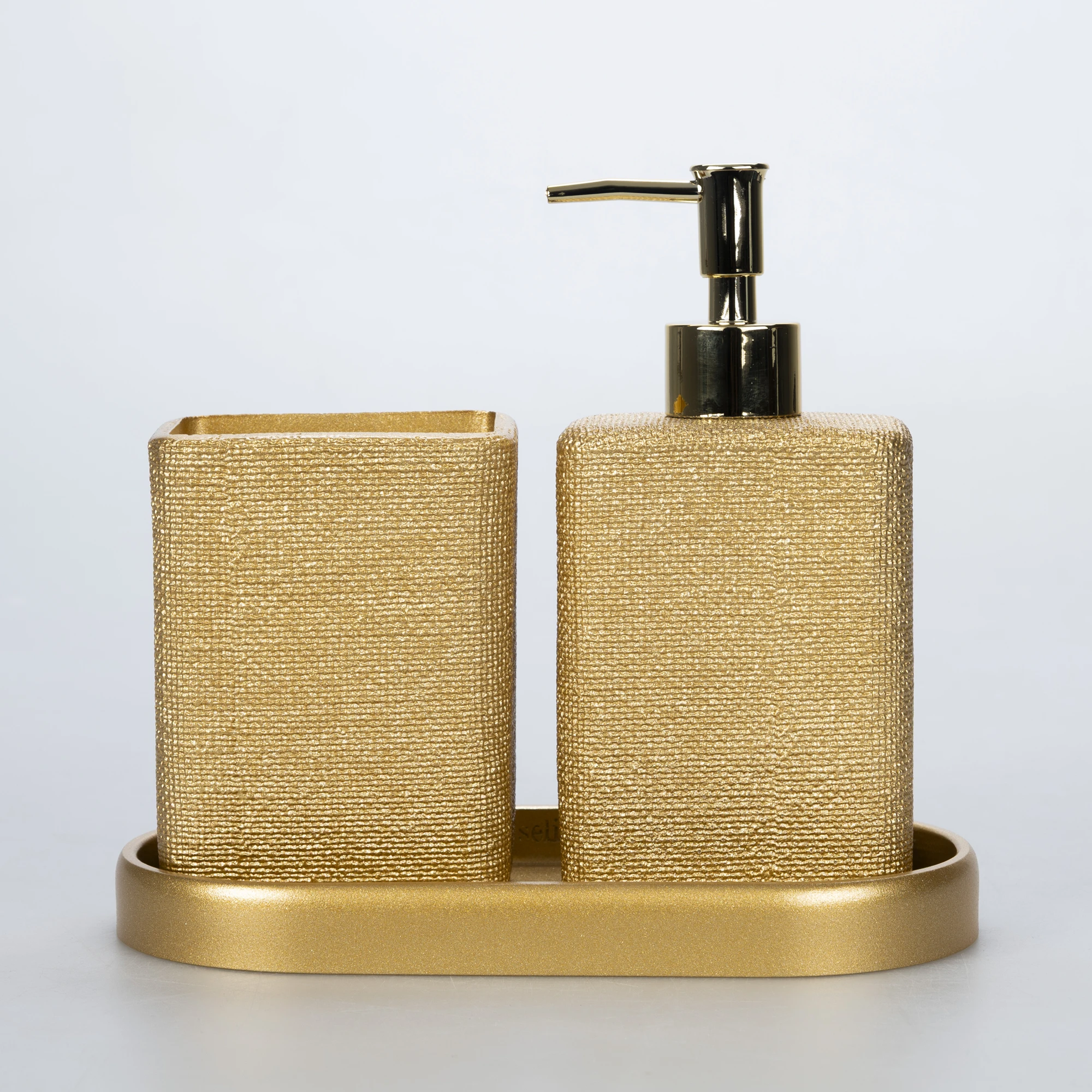 Linen Banyo Seti Altın