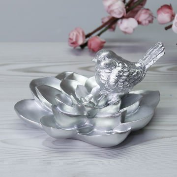 Camellia Kuşlu Aksesuar Gümüş