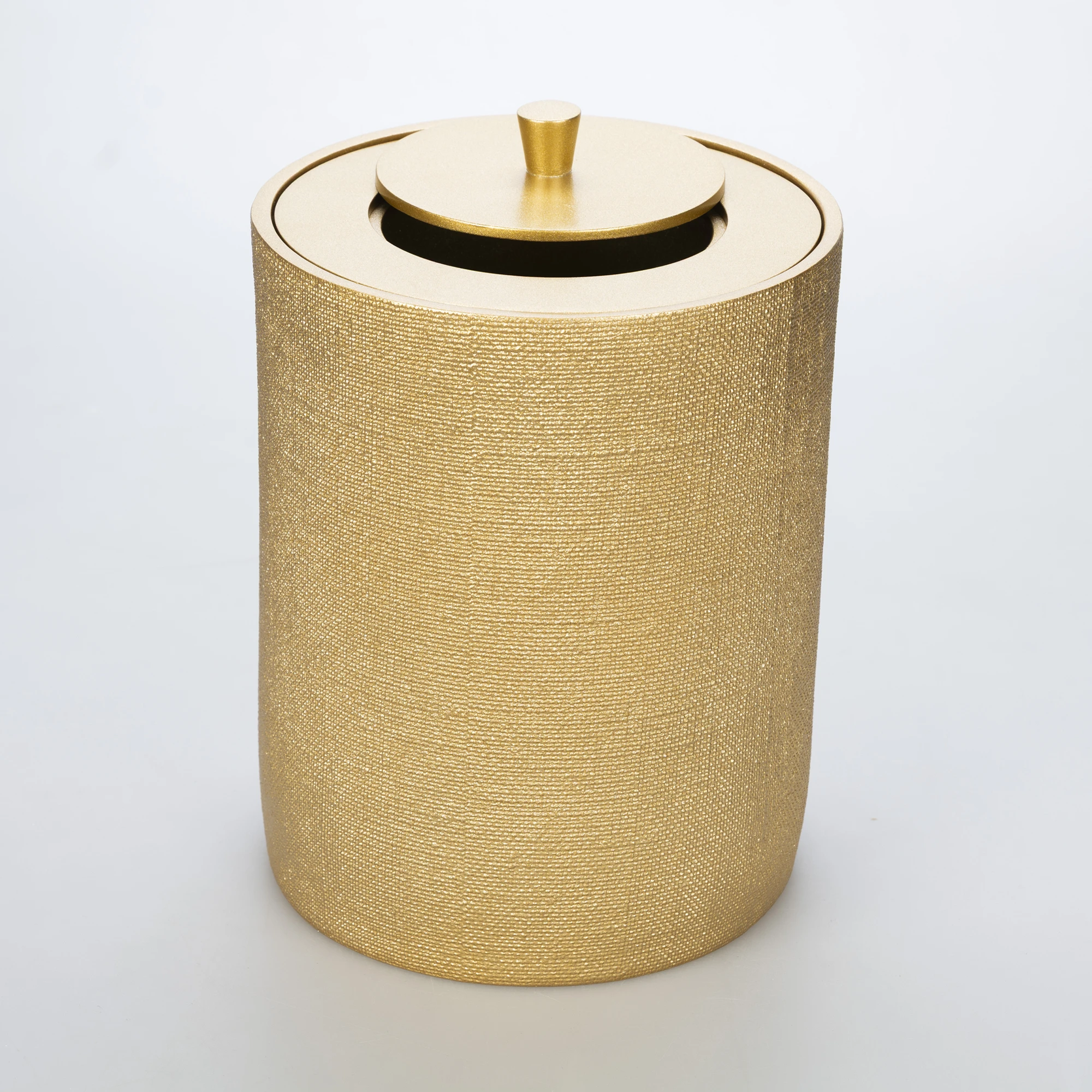 Linen Çöp Kovası Altın