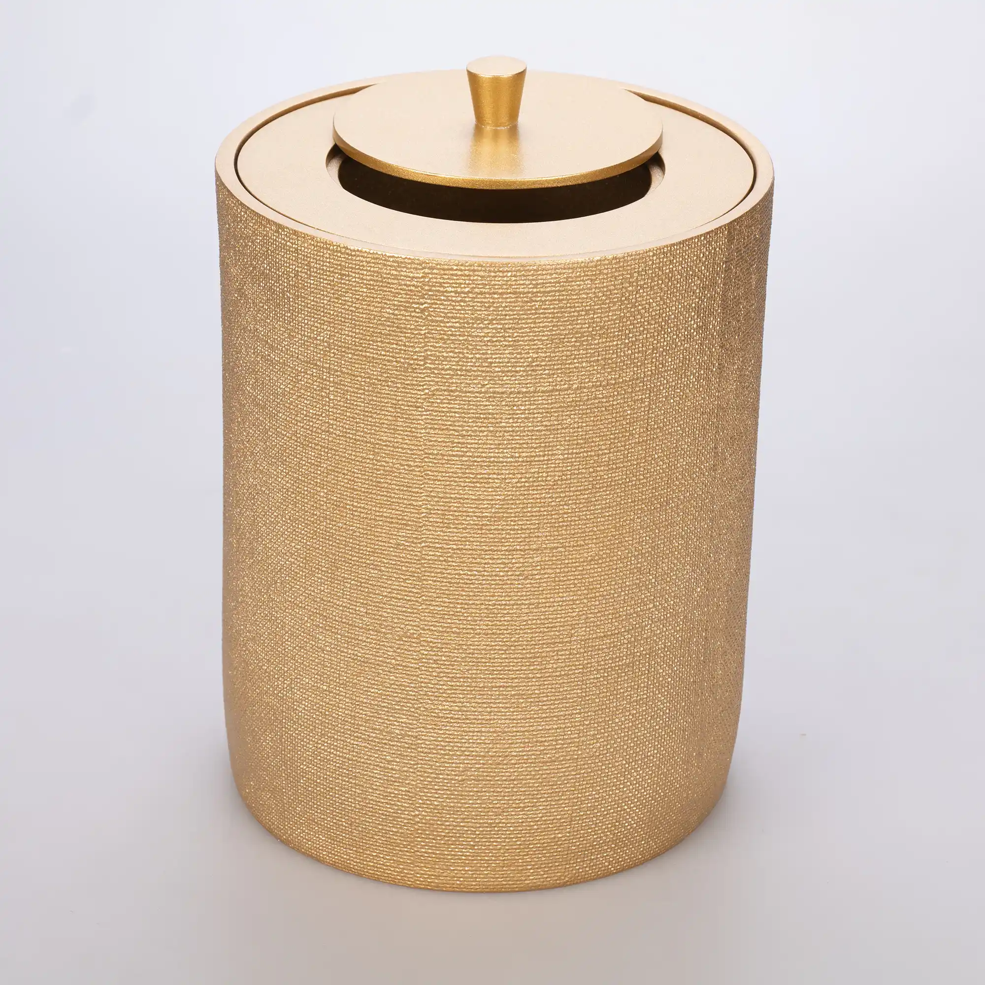 Linen Çöp Kovası Altın