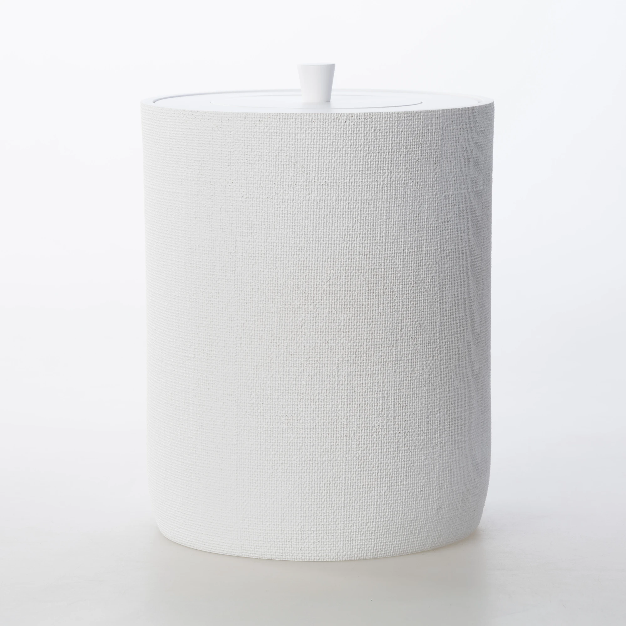 Linen Çöp Kovası Beyaz