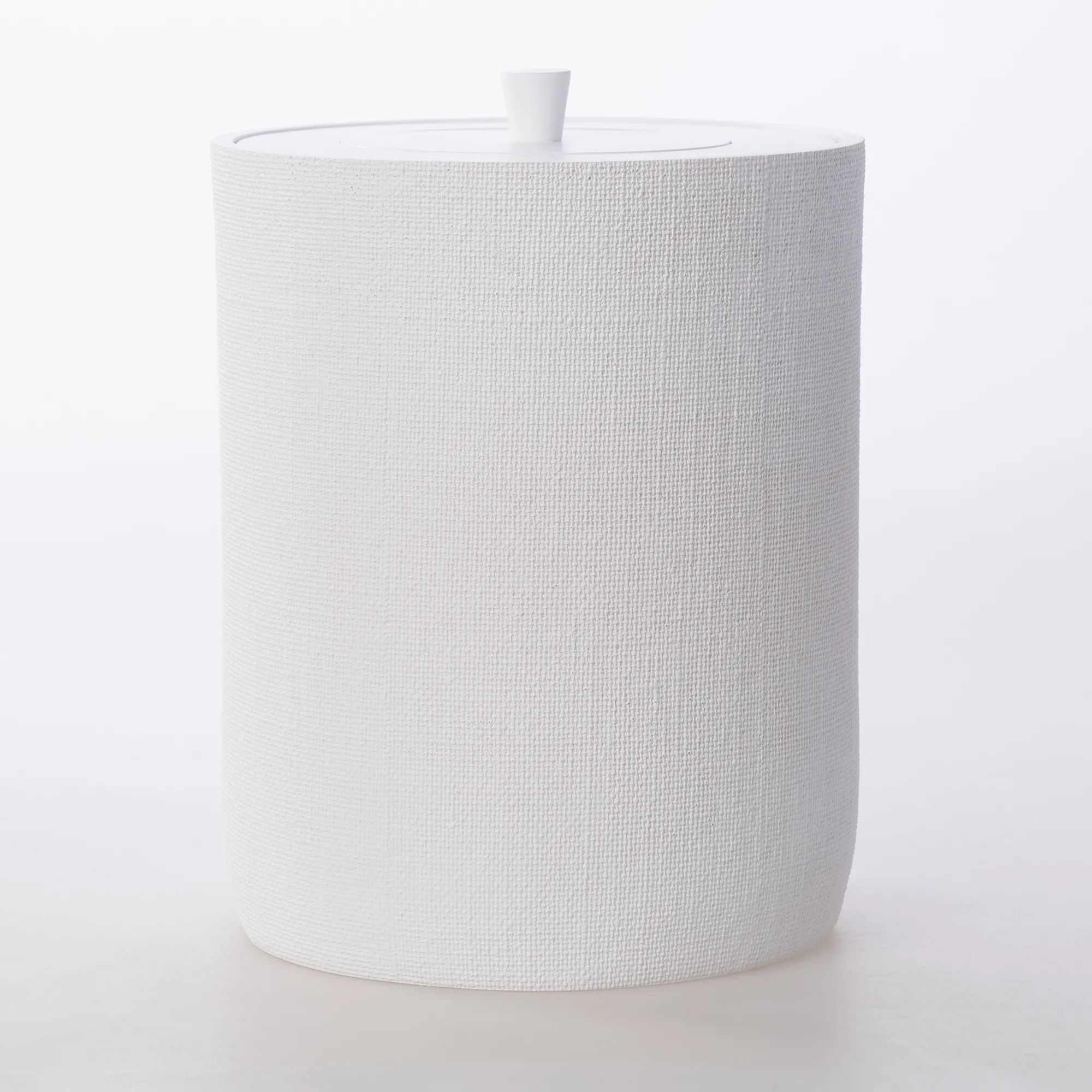 Linen Çöp Kovası Beyaz