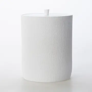 Linen Çöp Kovası Beyaz