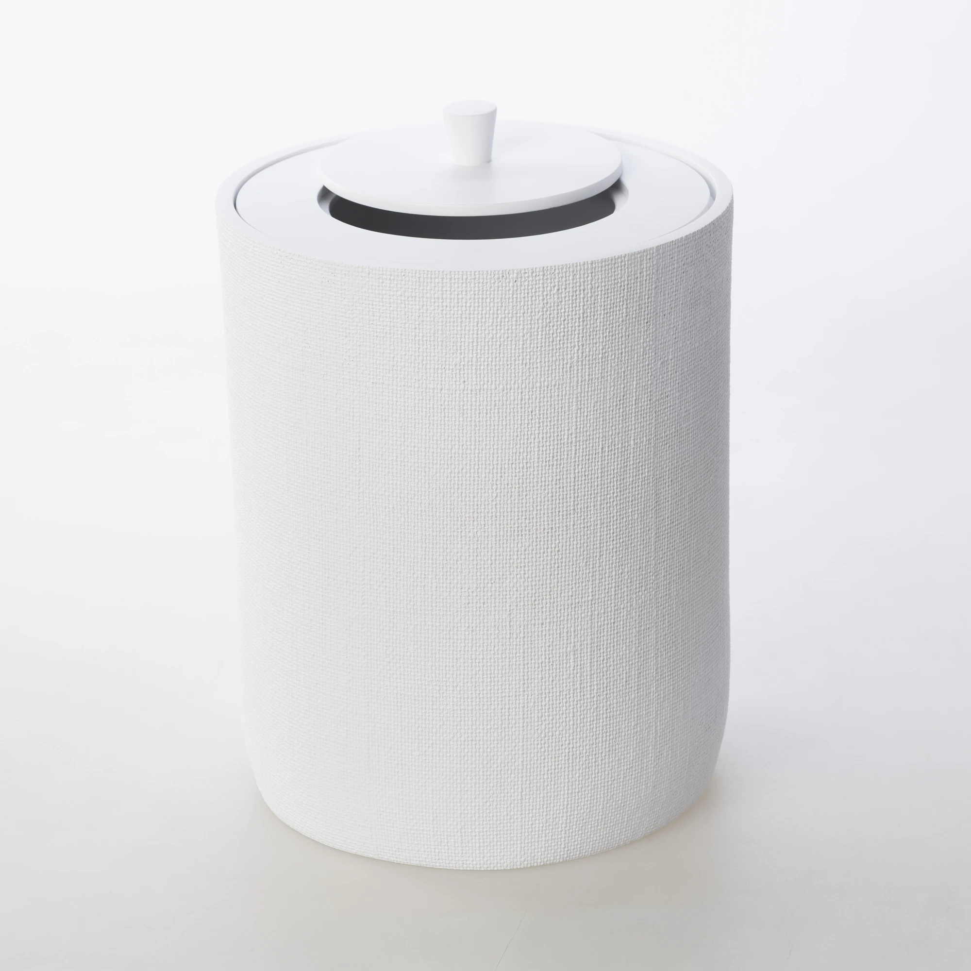 Linen Çöp Kovası Beyaz