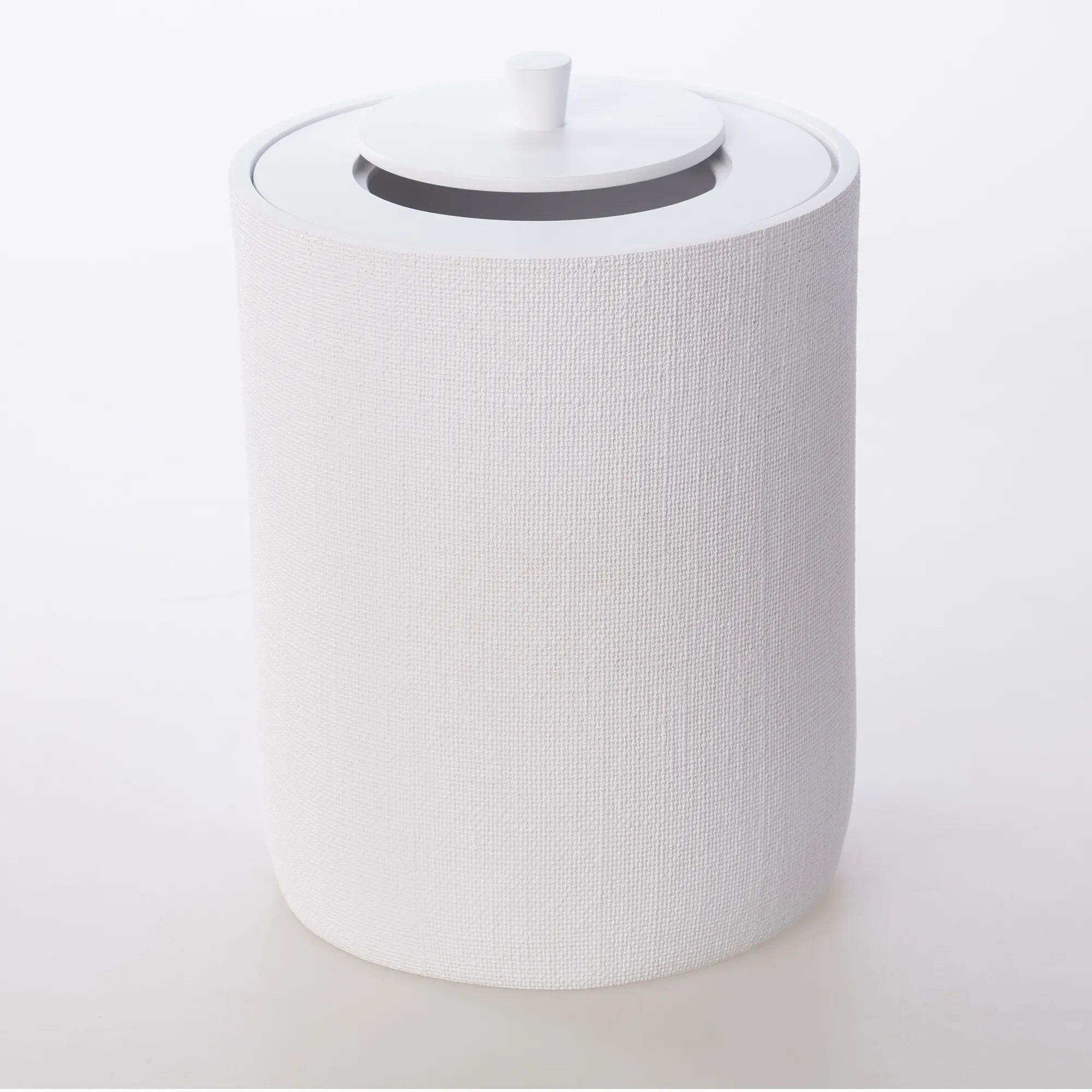 Linen Çöp Kovası Beyaz