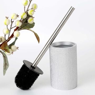 Linen Tuvalet Fırçası Gümüş