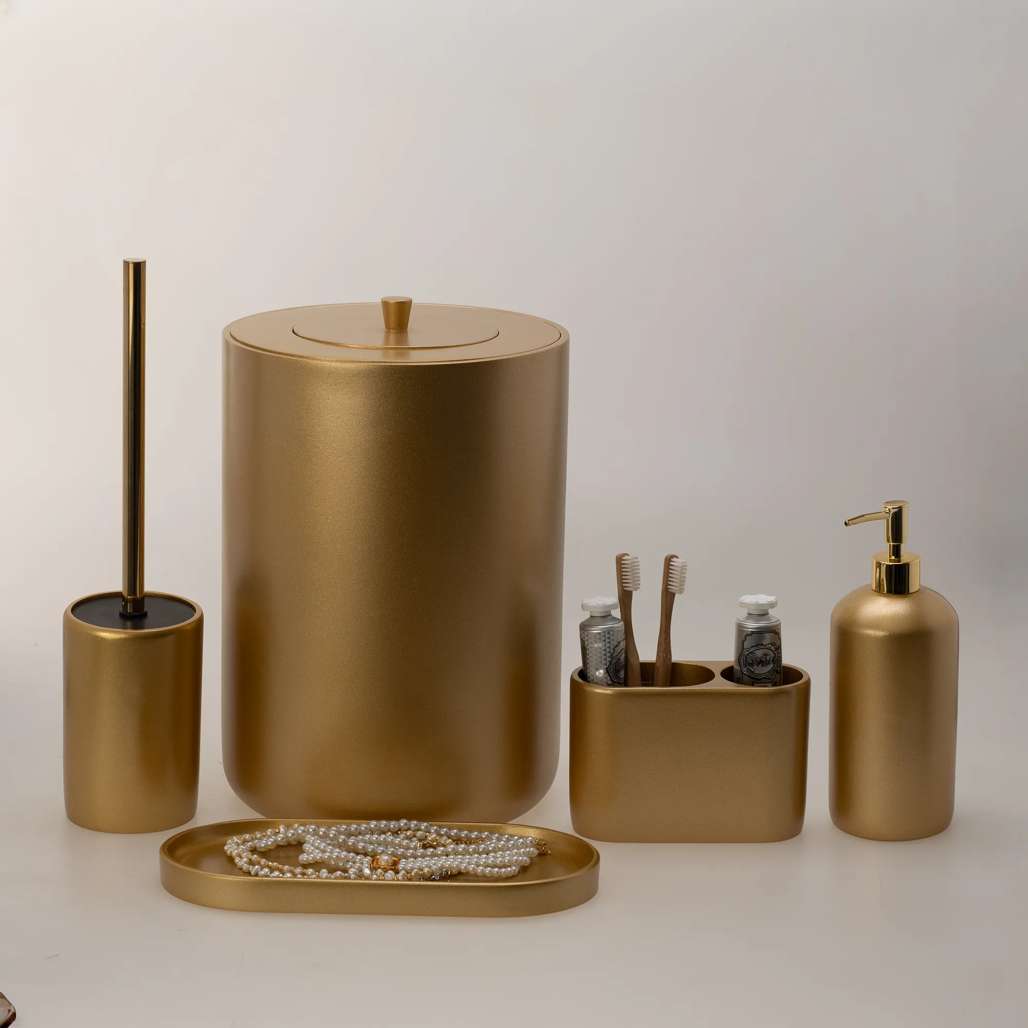 Maxi Banyo Seti Altın