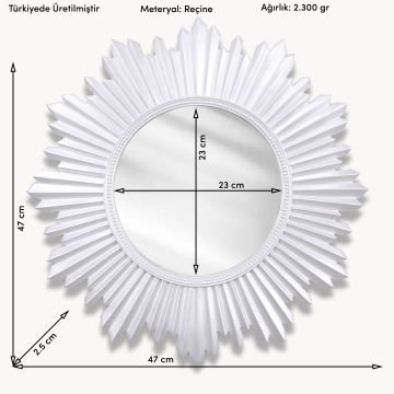 Armanda Yuvarlak Ayna İnci