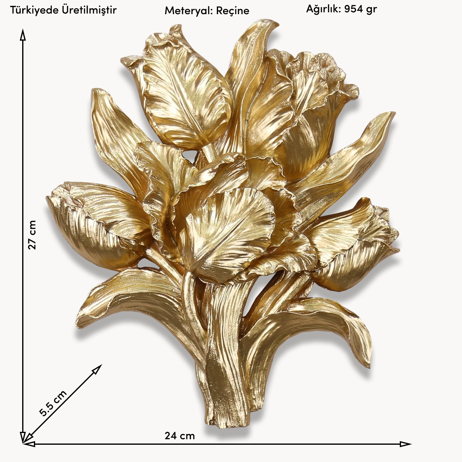 Tulipa Dekoratif Çiçek Altın