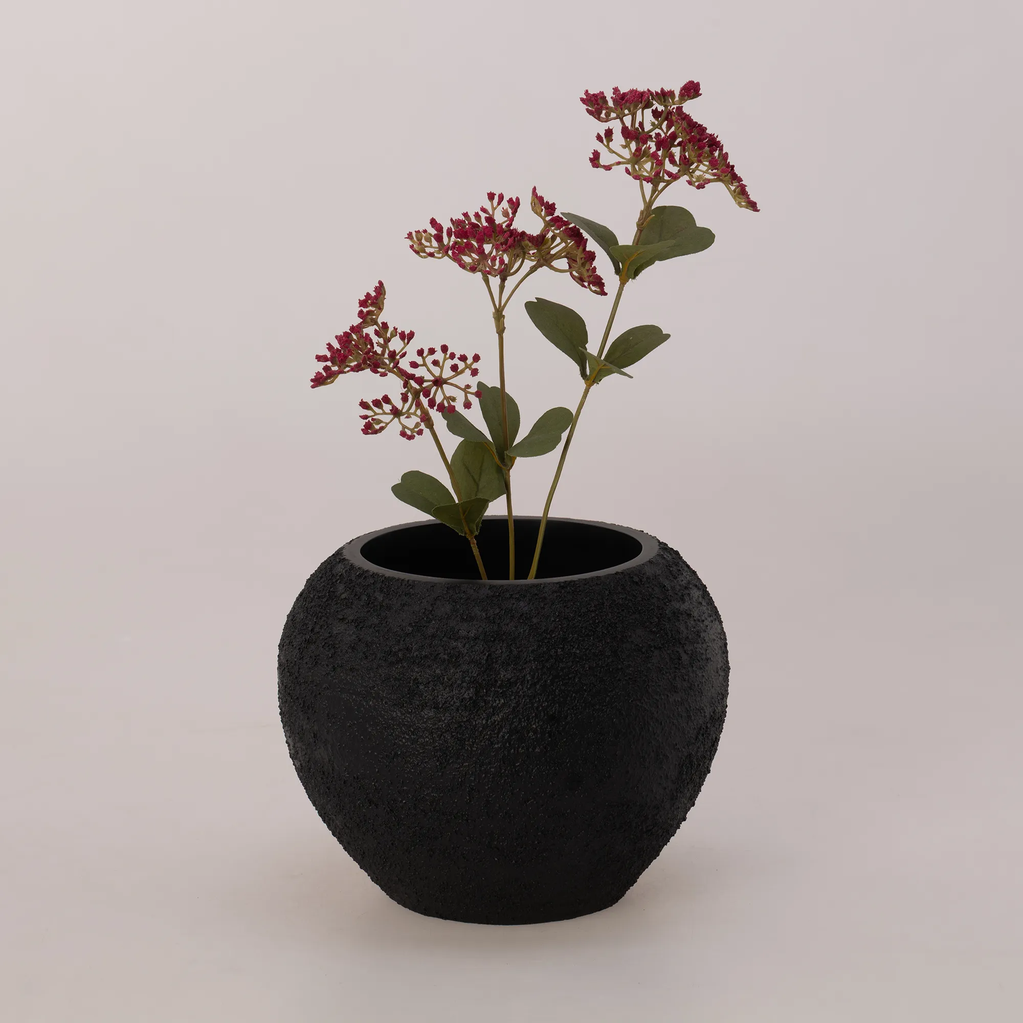 Morocco Küçük Vazo Siyah