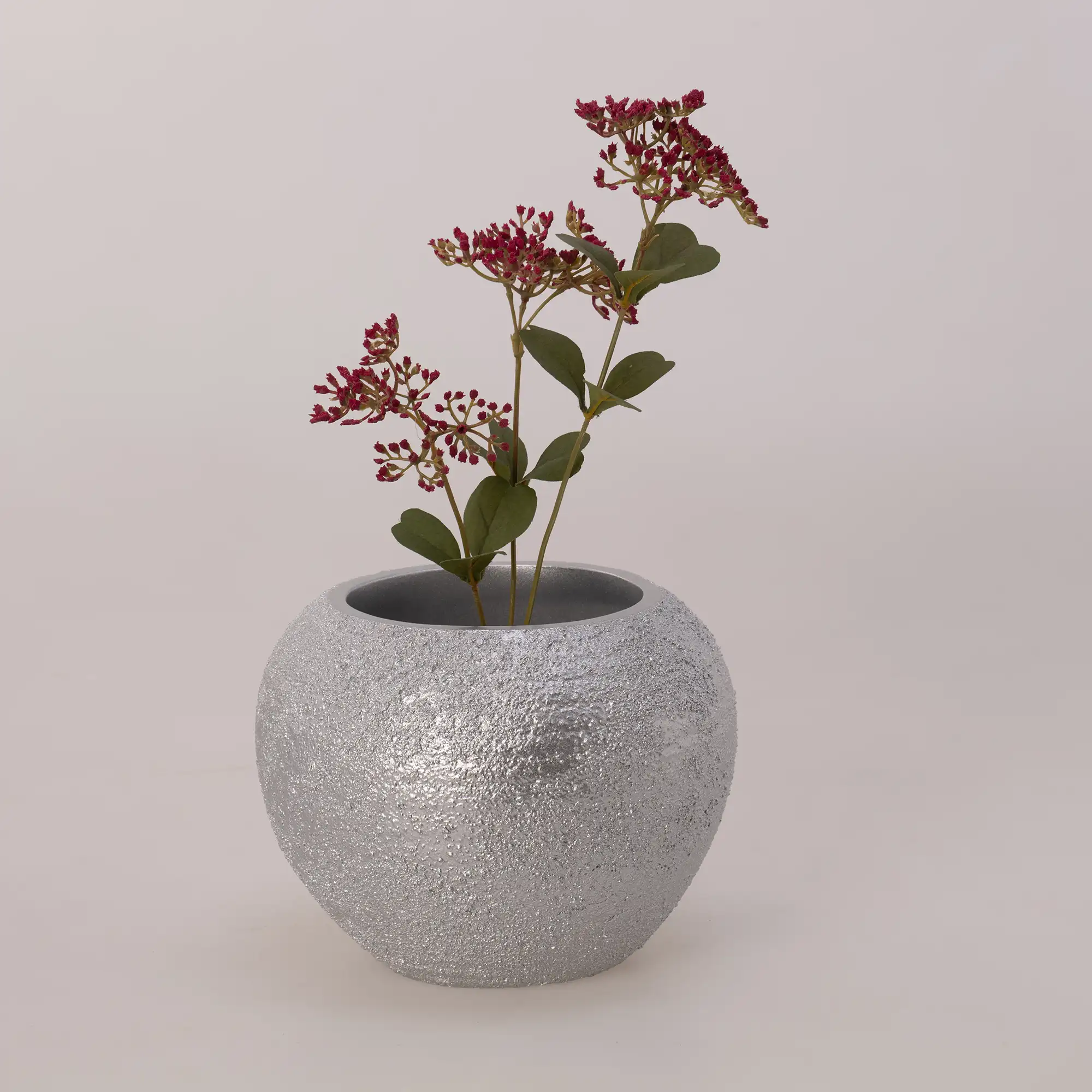 Morocco Küçük Vazo Gümüş