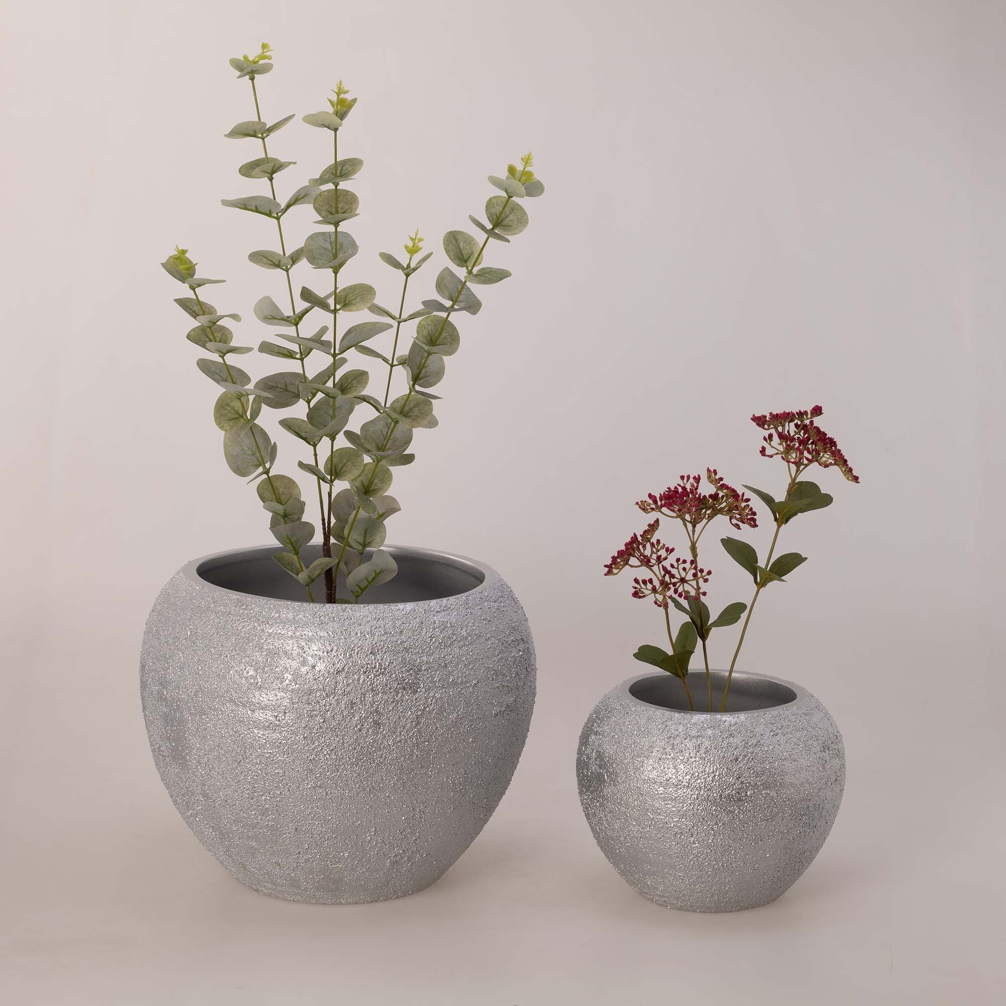 Morocco Büyük Vazo Gümüş