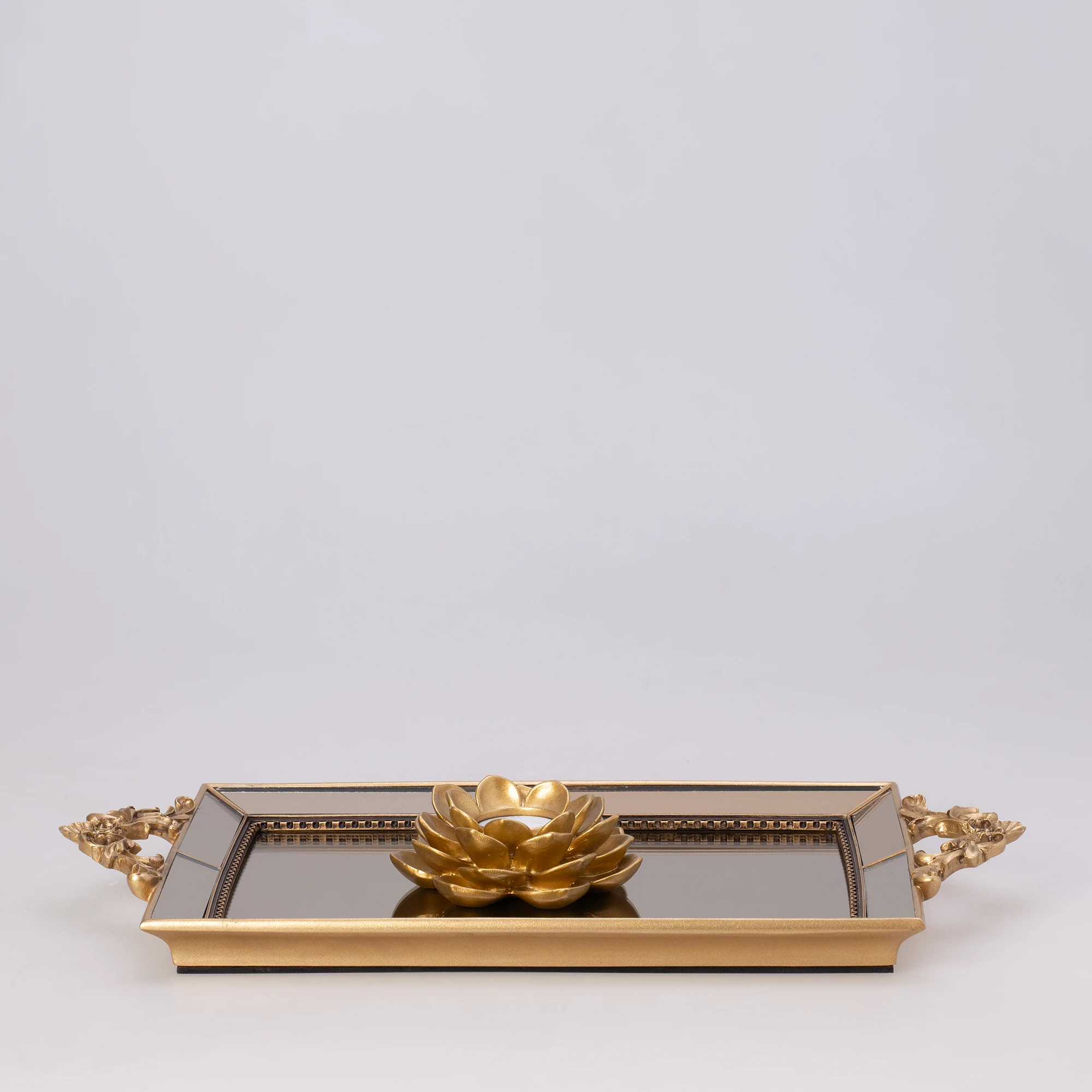 Julia Aynalı Tepsi Altın