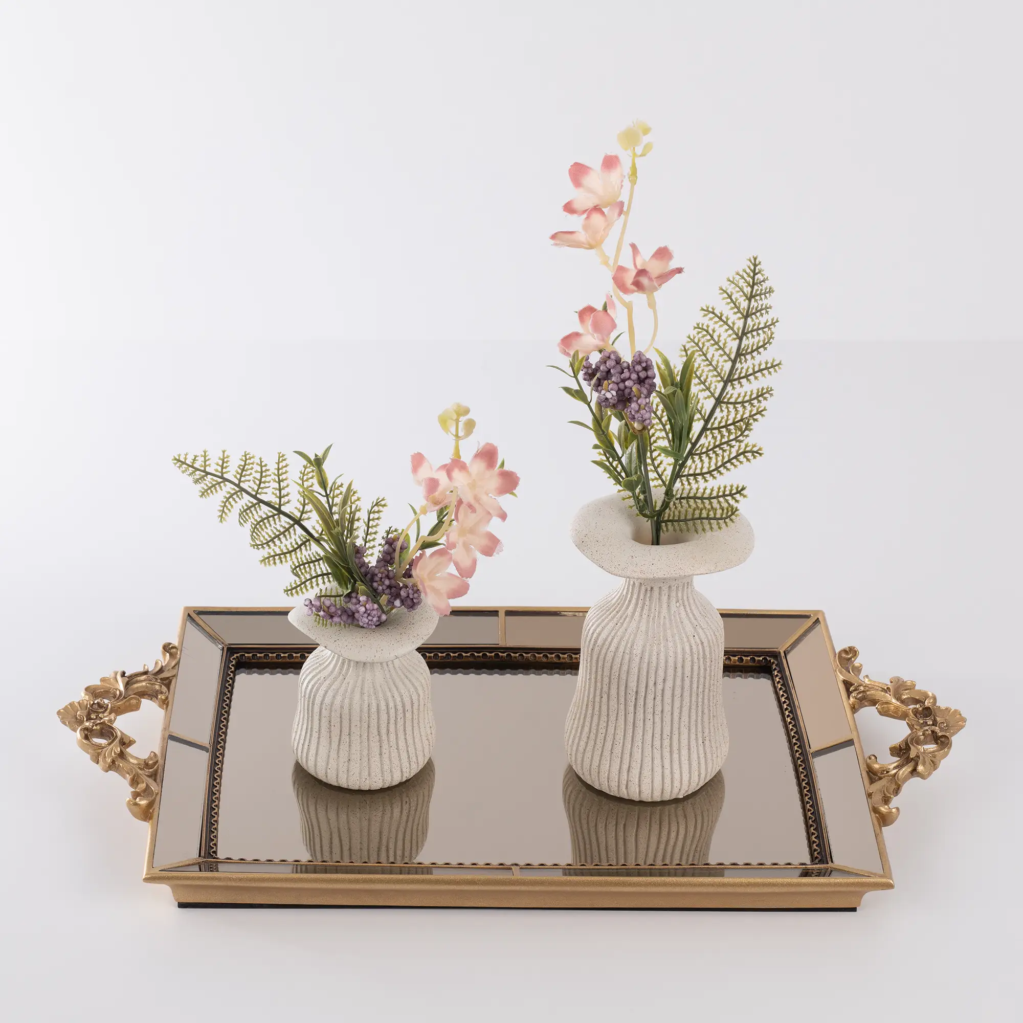 Julia Aynalı Tepsi Altın