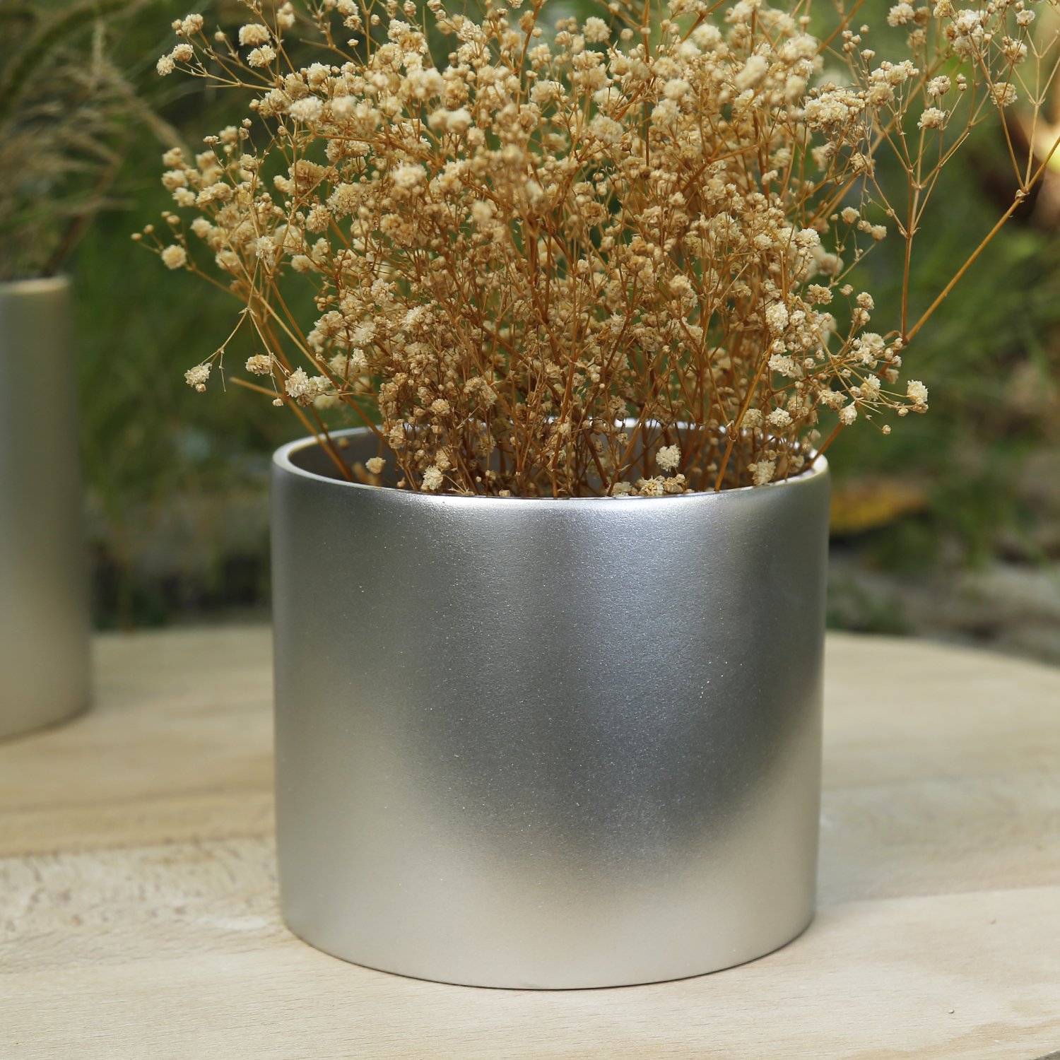 İnfinity Küçük Saksı Gümüş