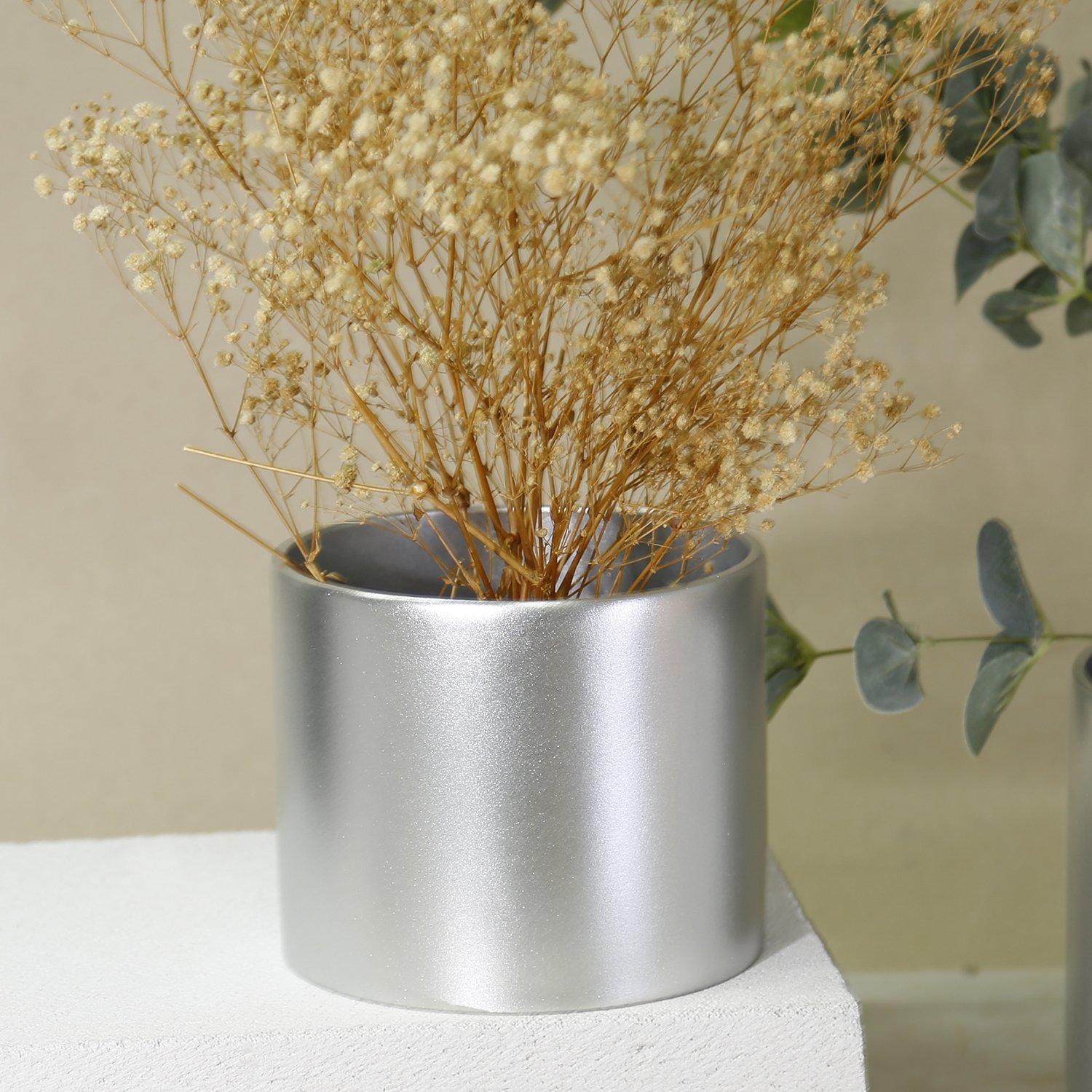 İnfinity Küçük Saksı Gümüş