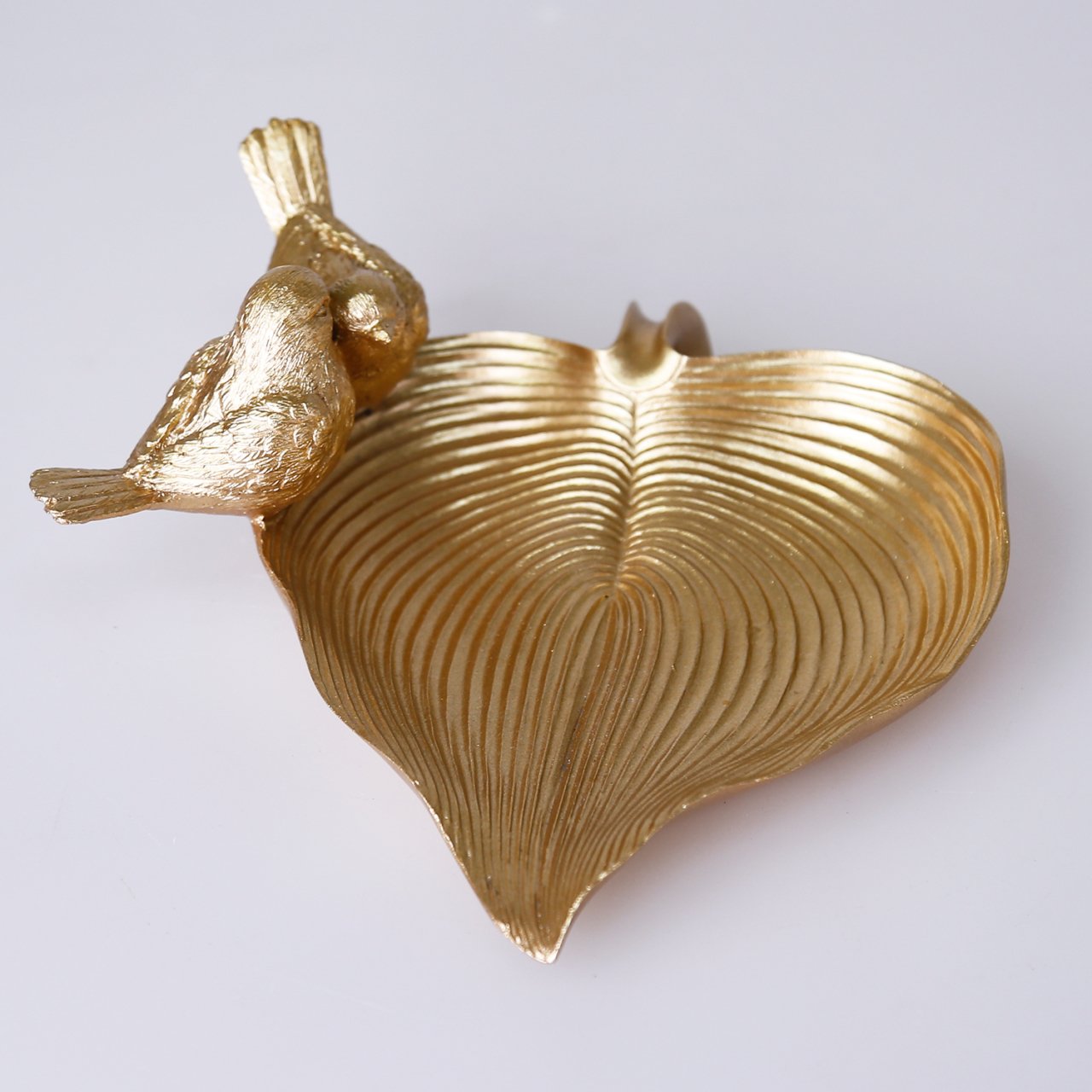 Dekorativer Vogelteller Gold