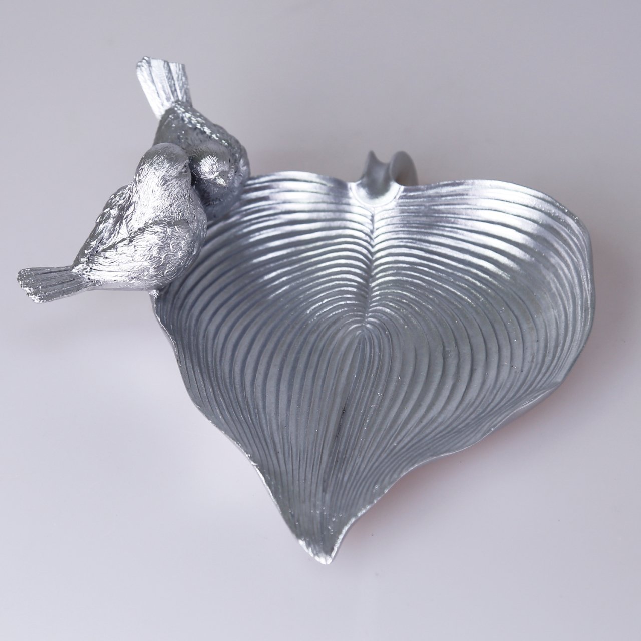 Dekorativer Vogelteller Silber