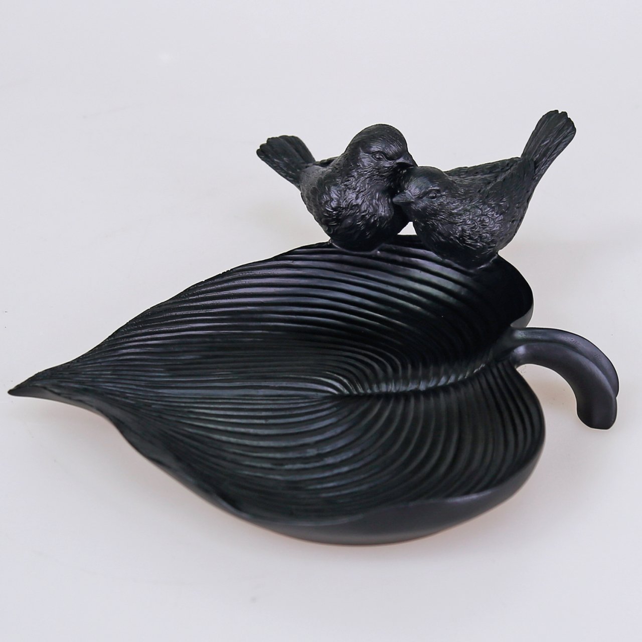 Decorative Bird Plate Black