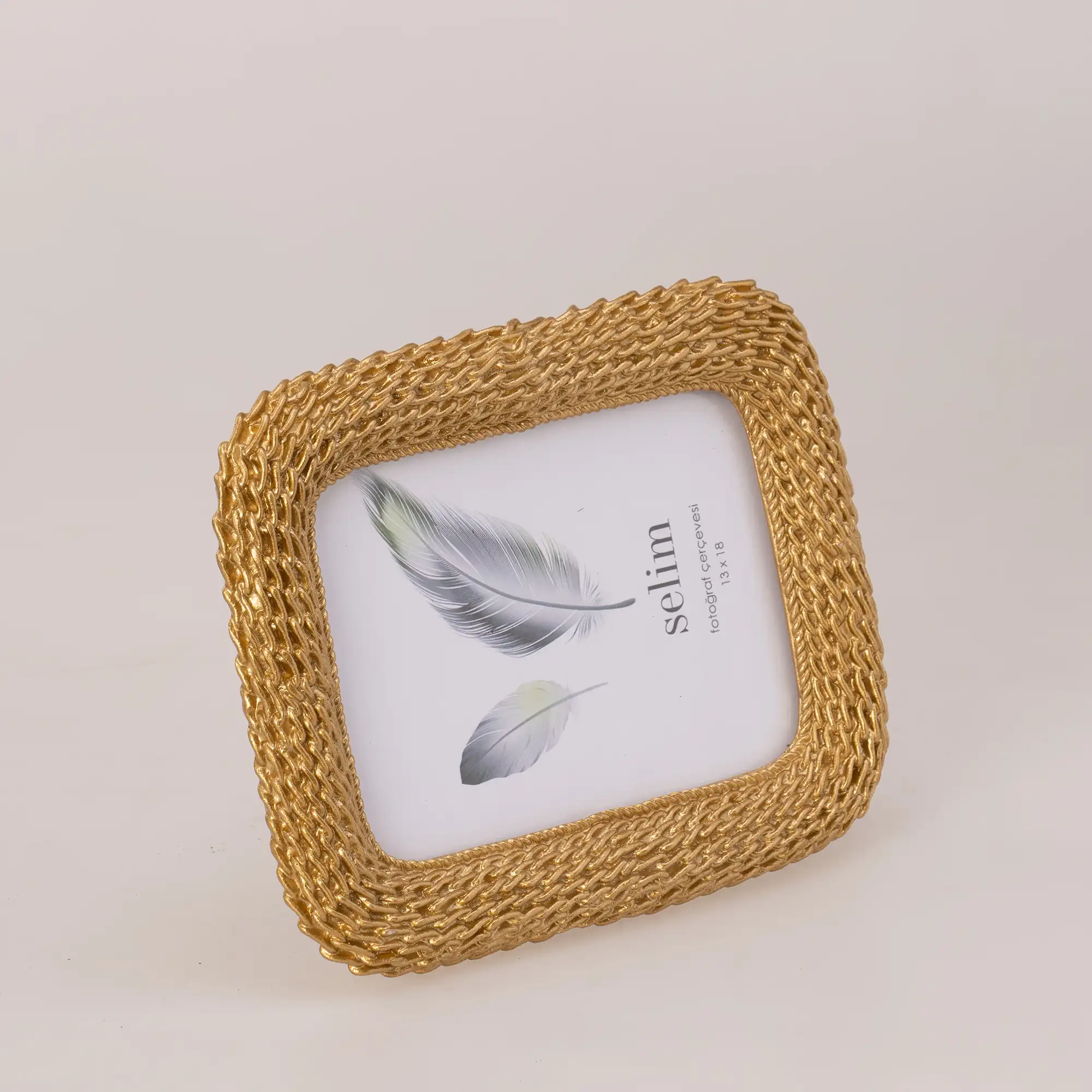 13x18 Chain Çerçeve Altın