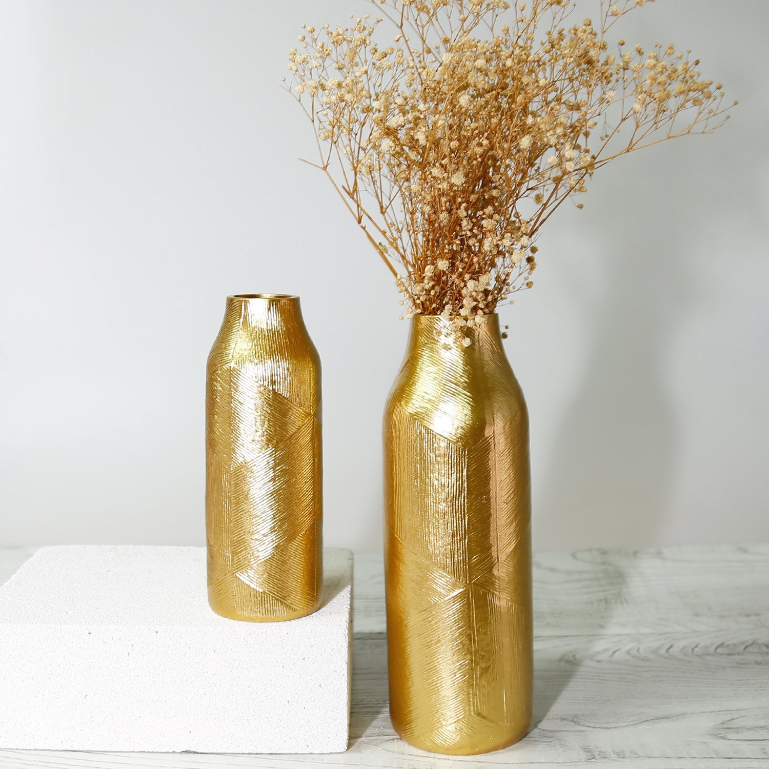 Athena Large Vase Gold