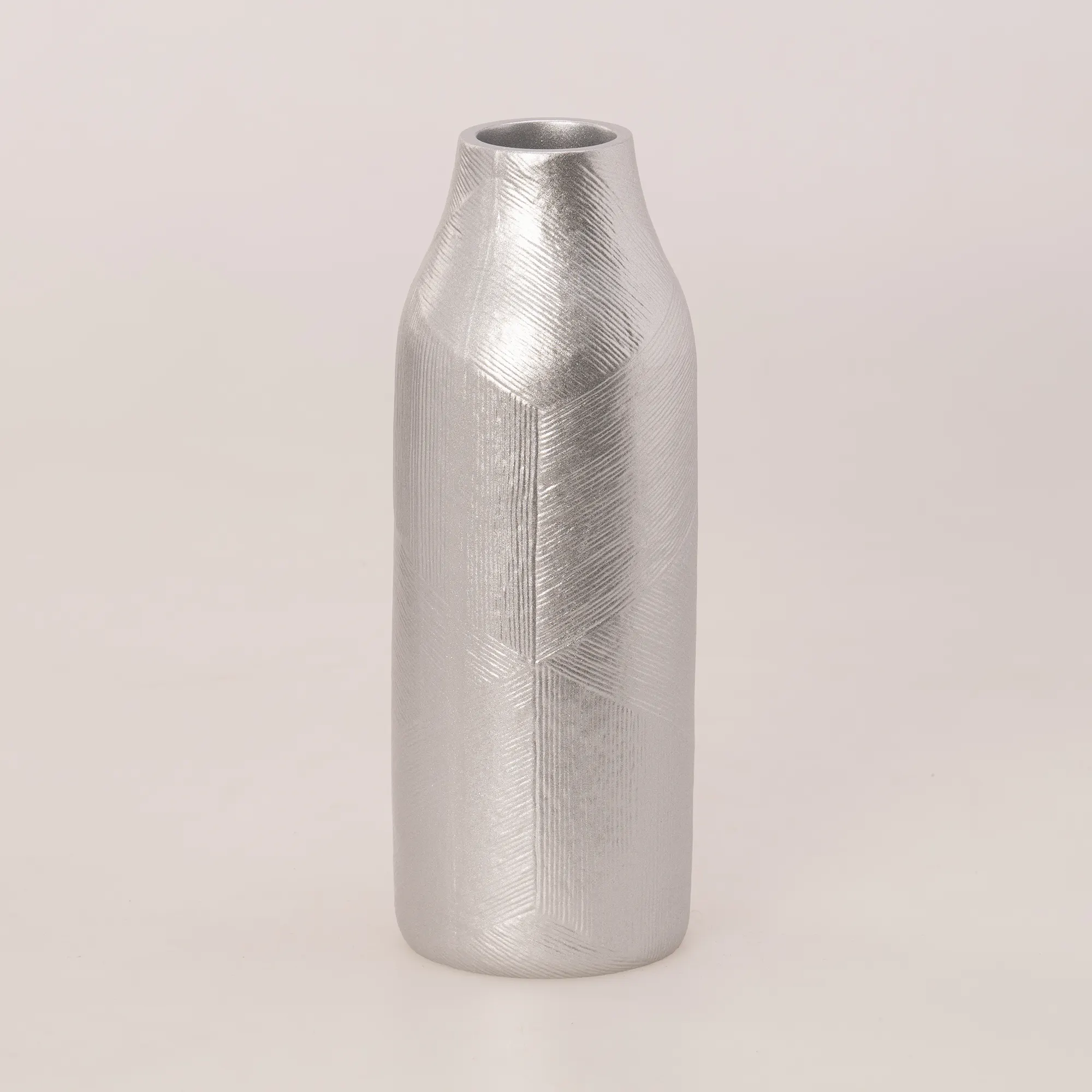 Athena Büyük Vazo Gümüş