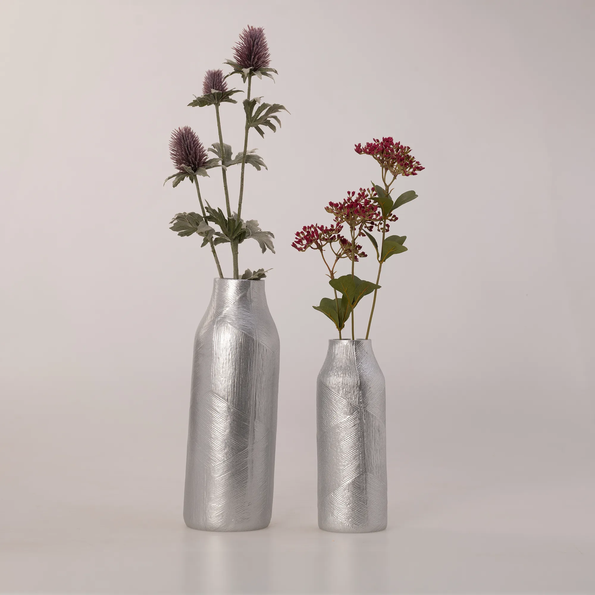 Athena Büyük Vazo Gümüş