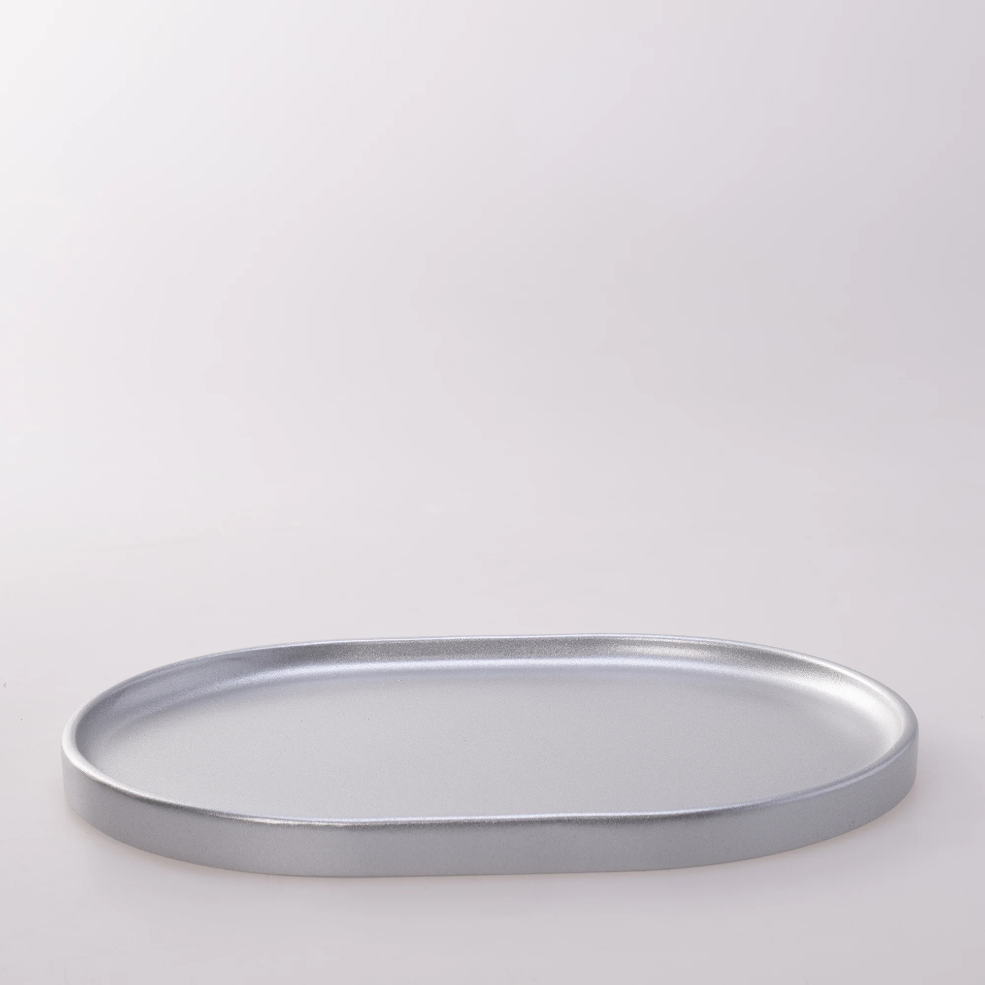 Victoria Oval Tepsi Büyük Gümüş