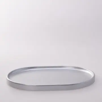 Victoria Oval Tepsi Büyük Gümüş