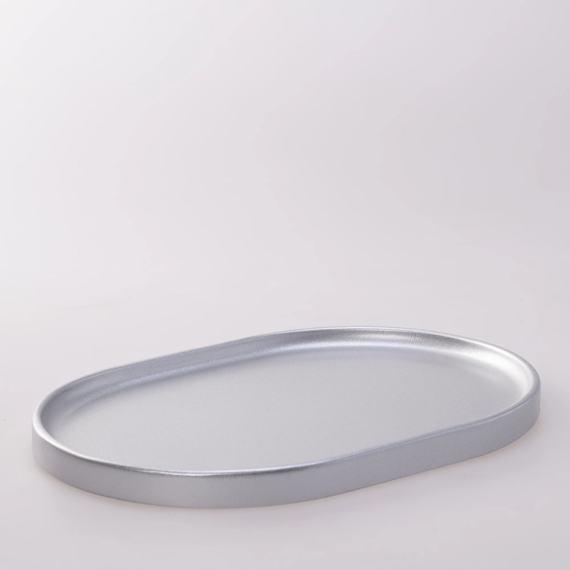 Victoria Oval Tepsi Büyük Gümüş