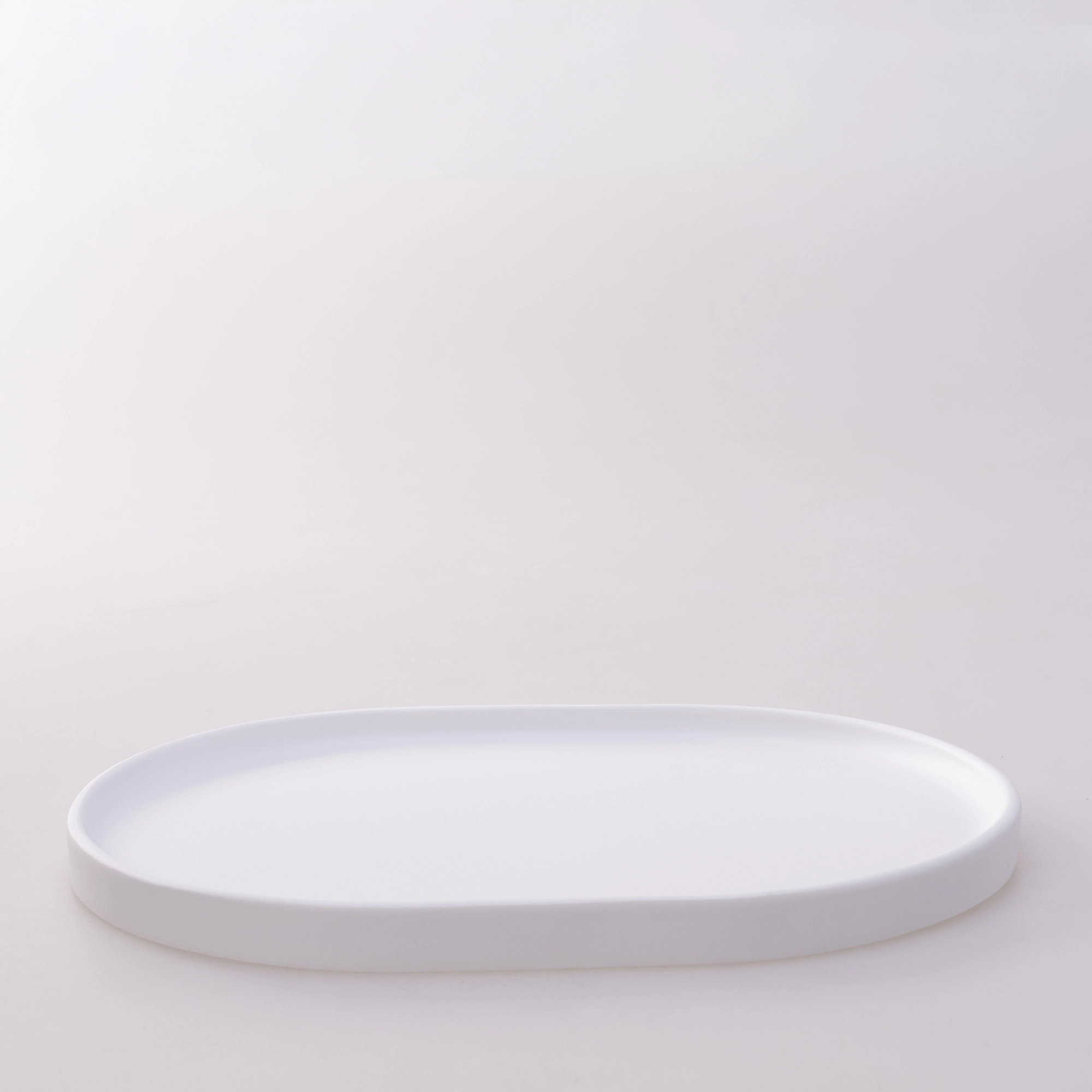 Victoria Oval Tepsi Büyük  Beyaz