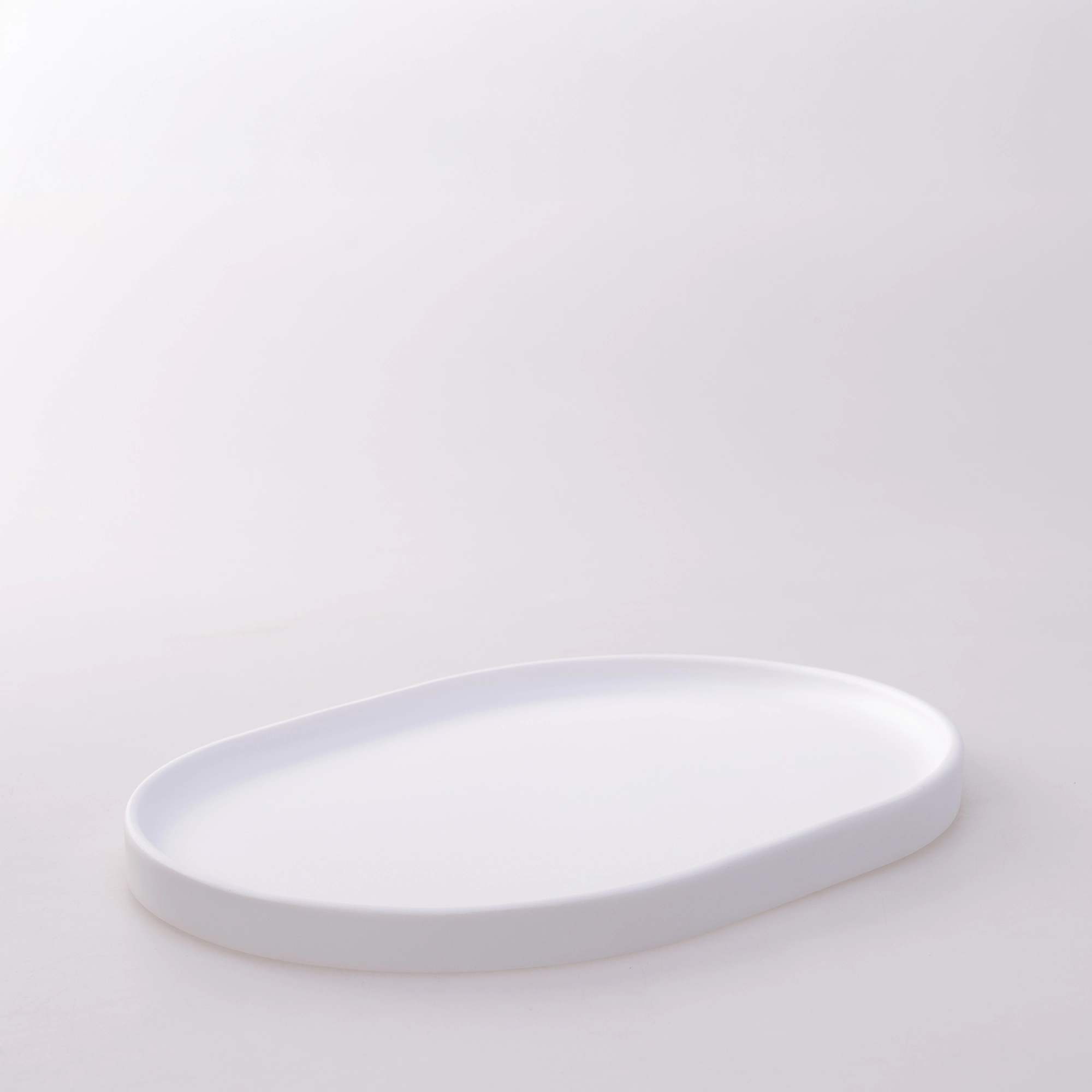 Victoria Oval Tepsi Büyük  Beyaz