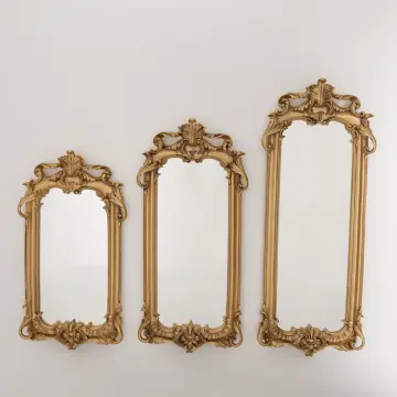 Royal 3'lü Ayna Altın